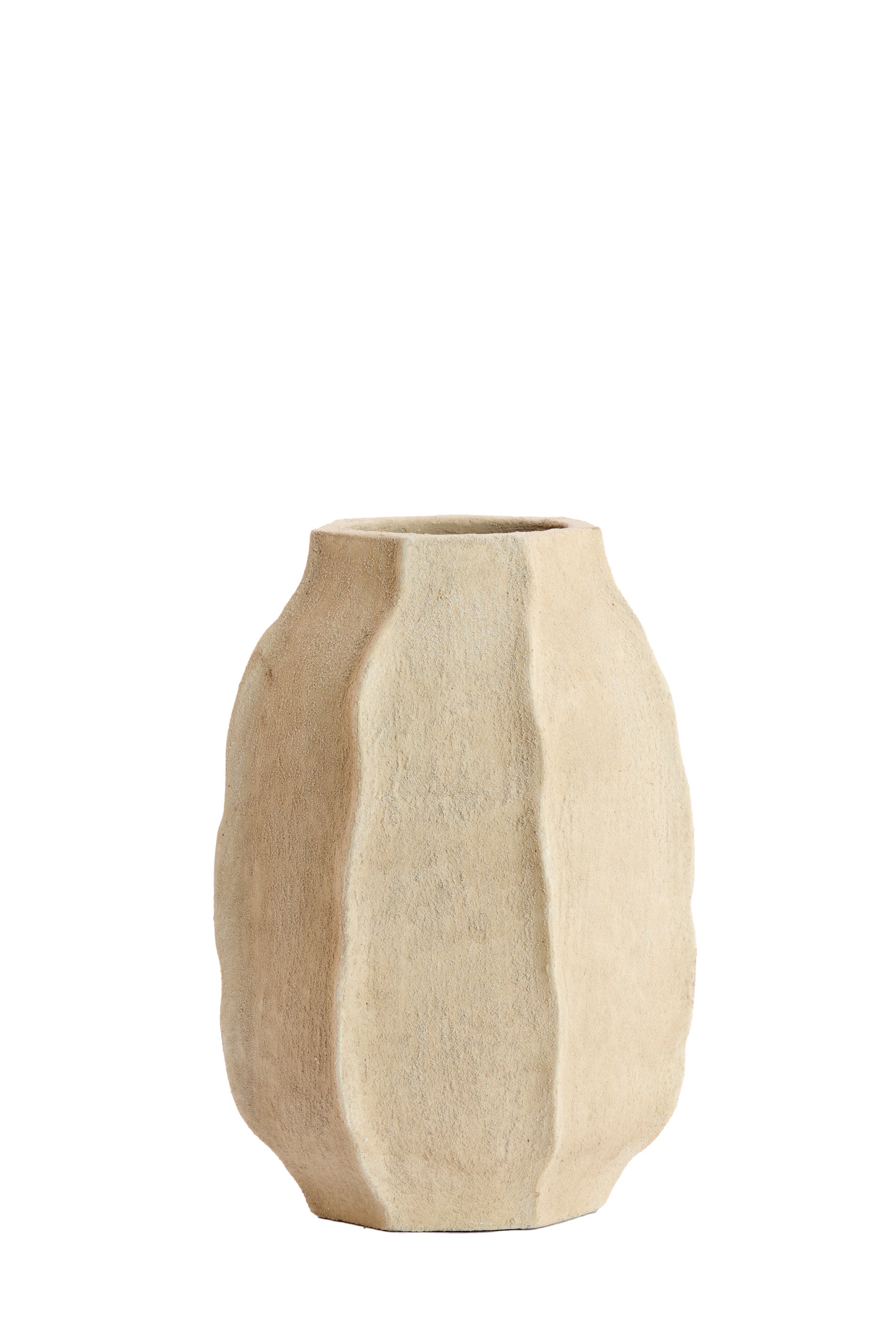Saphira Matt Sand Vase 42cm
