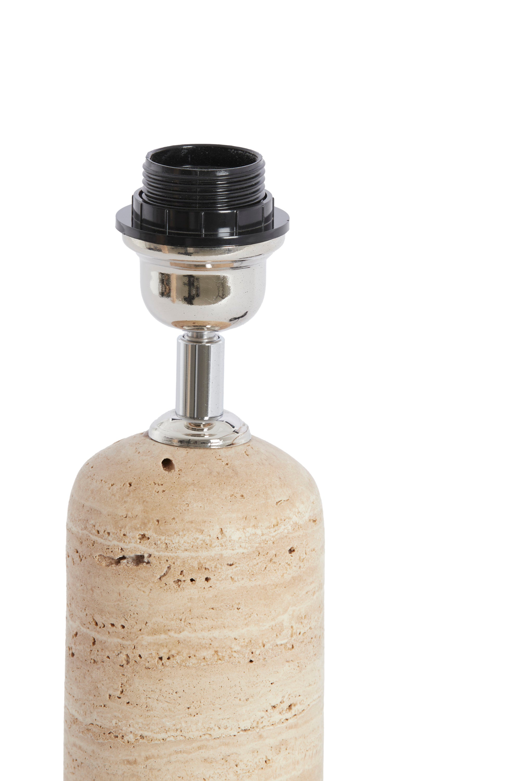 Malakai Sand Travertine Table Lamp Base 28cm