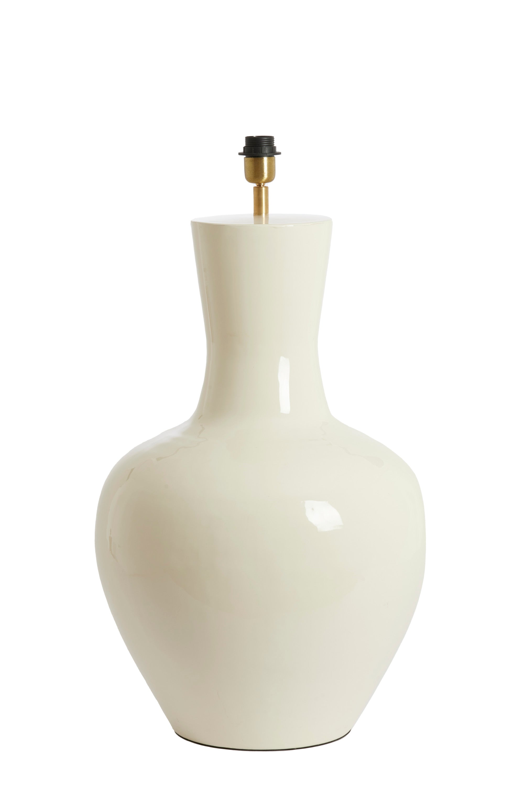 Nana Gloss Cream Metal Table Lamp Base 69cm
