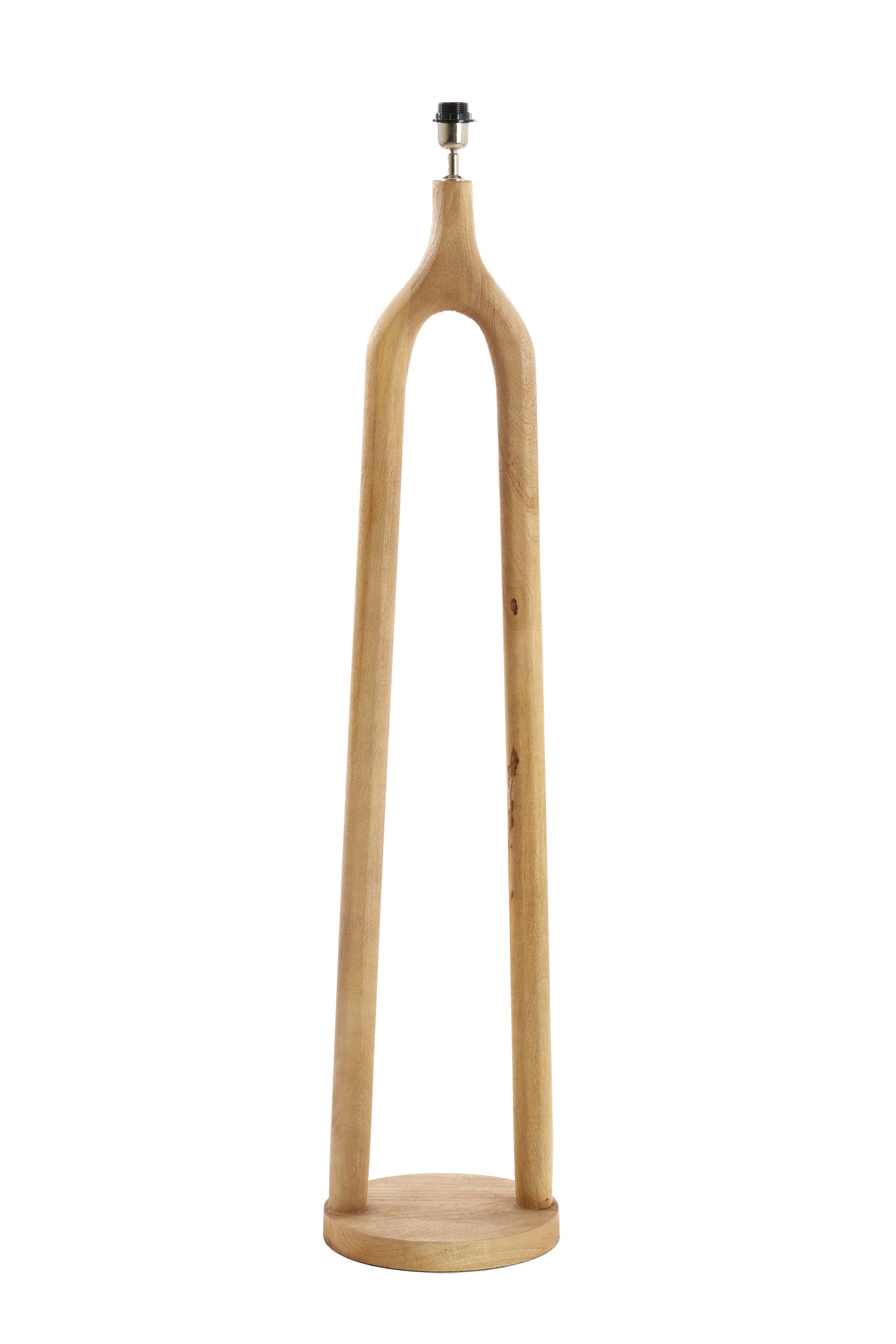 Xitta Matt Natural Wood Floor Lamp Base