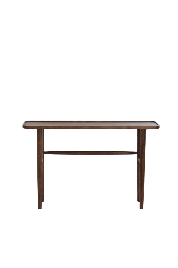 Qiano Brown Acacia Wood Console Table 75cm