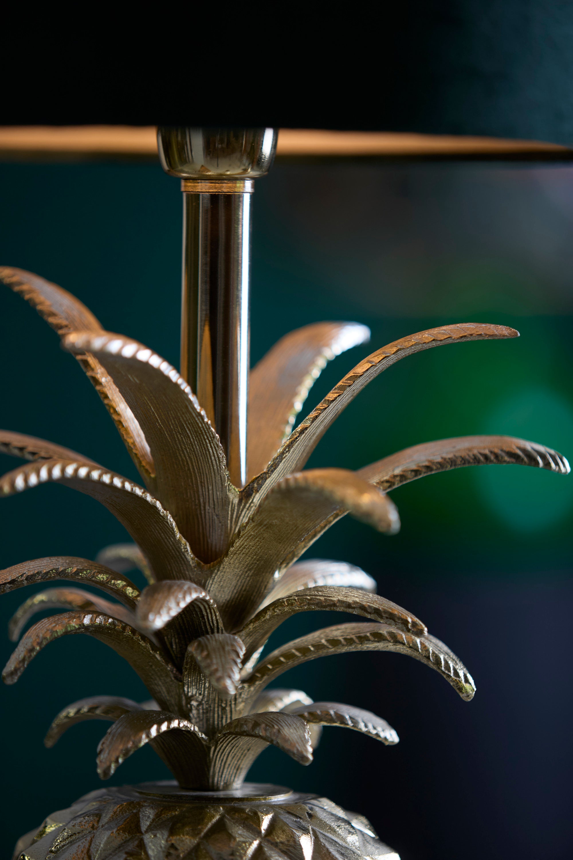 Pineapple Gold Metal Table Lamp Base 37cm
