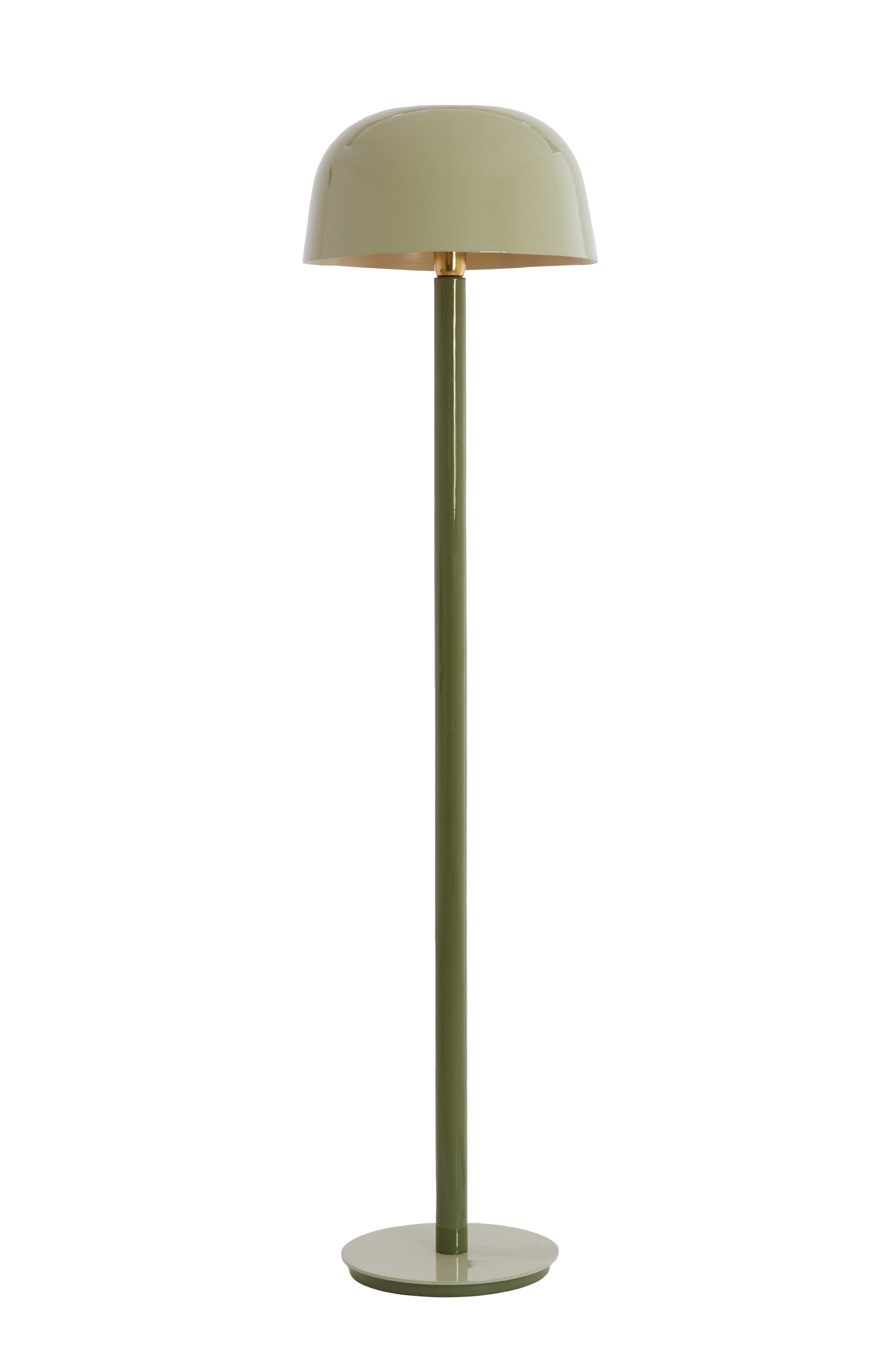 Marivet Two Tone Olive Green Metal Floor Lamp