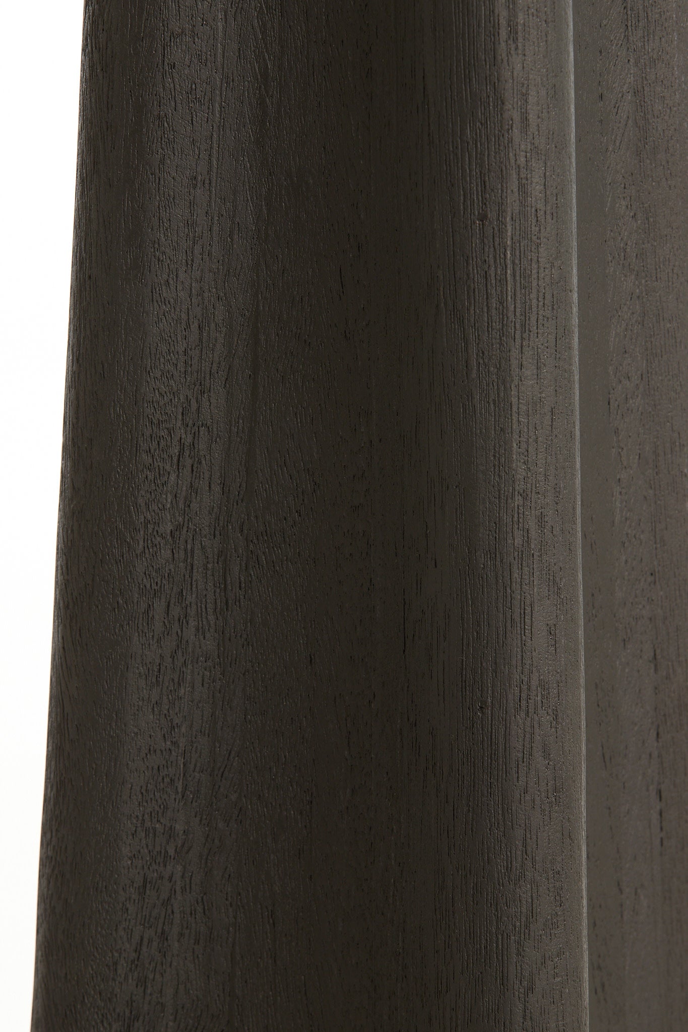 Navelli Matt Black Wood Floor Lamp Base