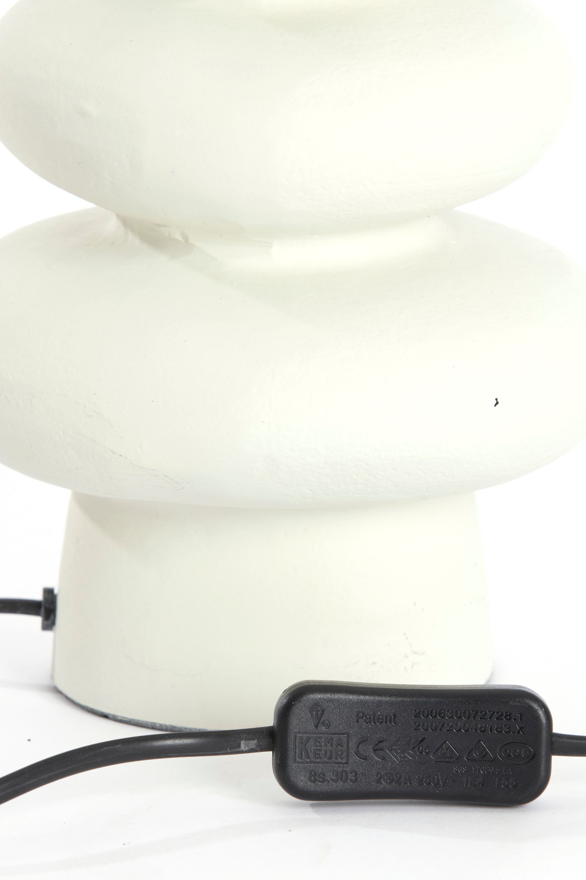 Olona Cream Metal Table Lamp Base 27cm