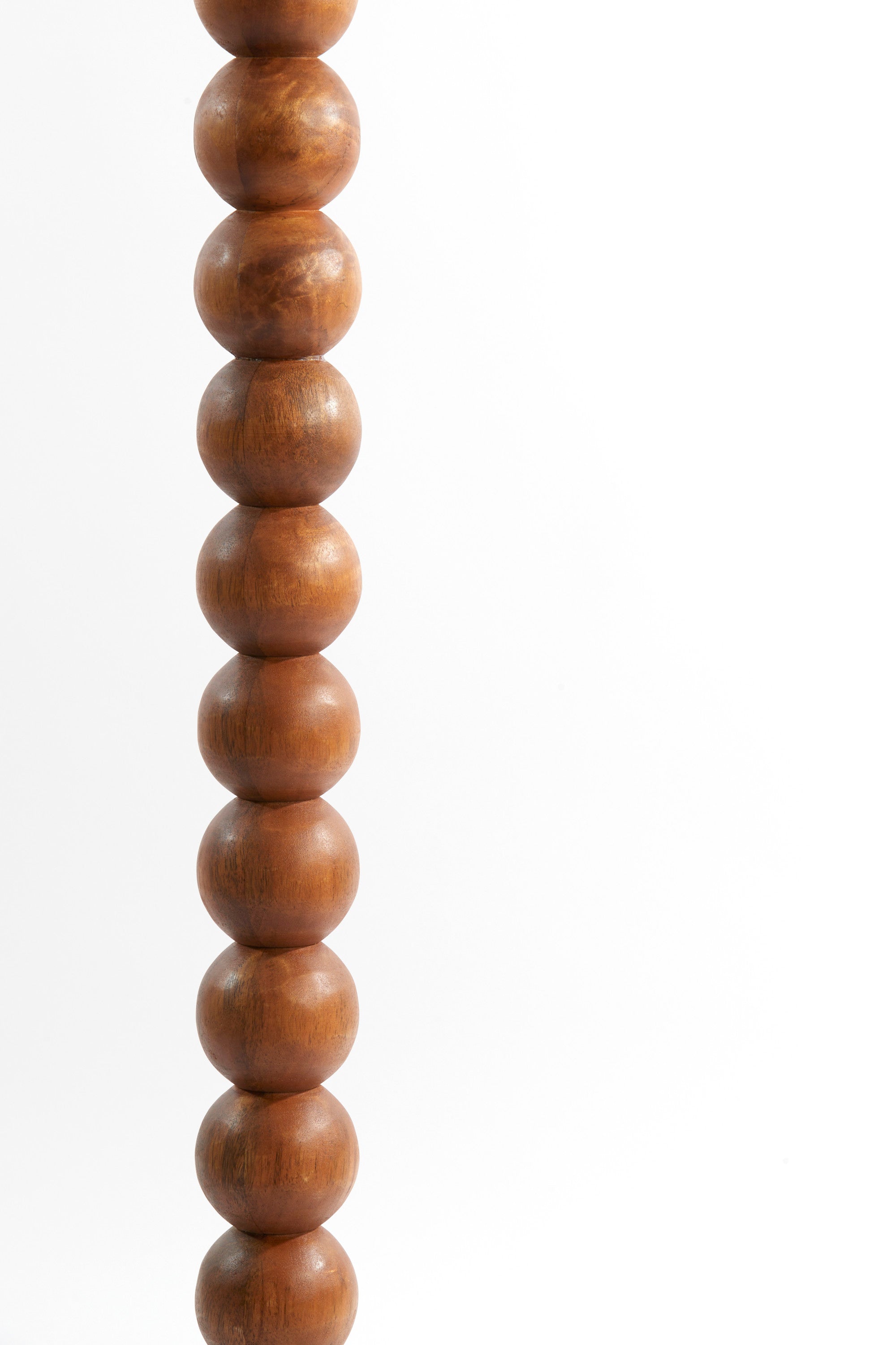 Veglio Oiled Brown Wood Floor Lamp Base