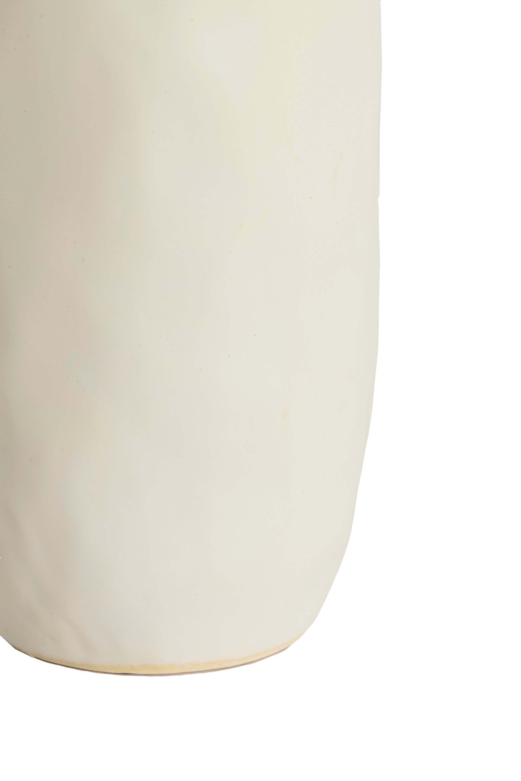 Sennes Matt Cream Ceramic Vase 65.5cm
