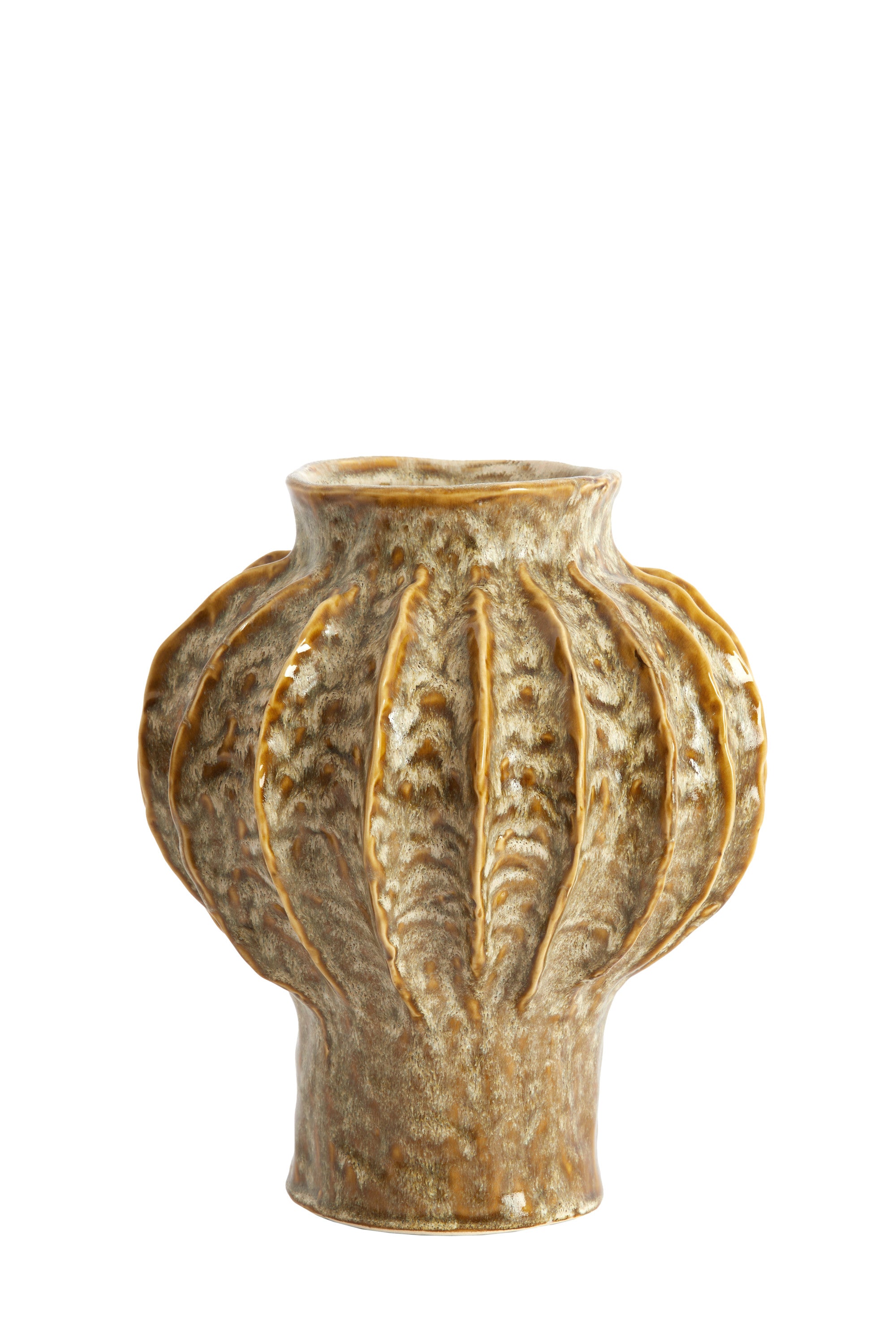 Hakone Olive Green Ceramic Vase