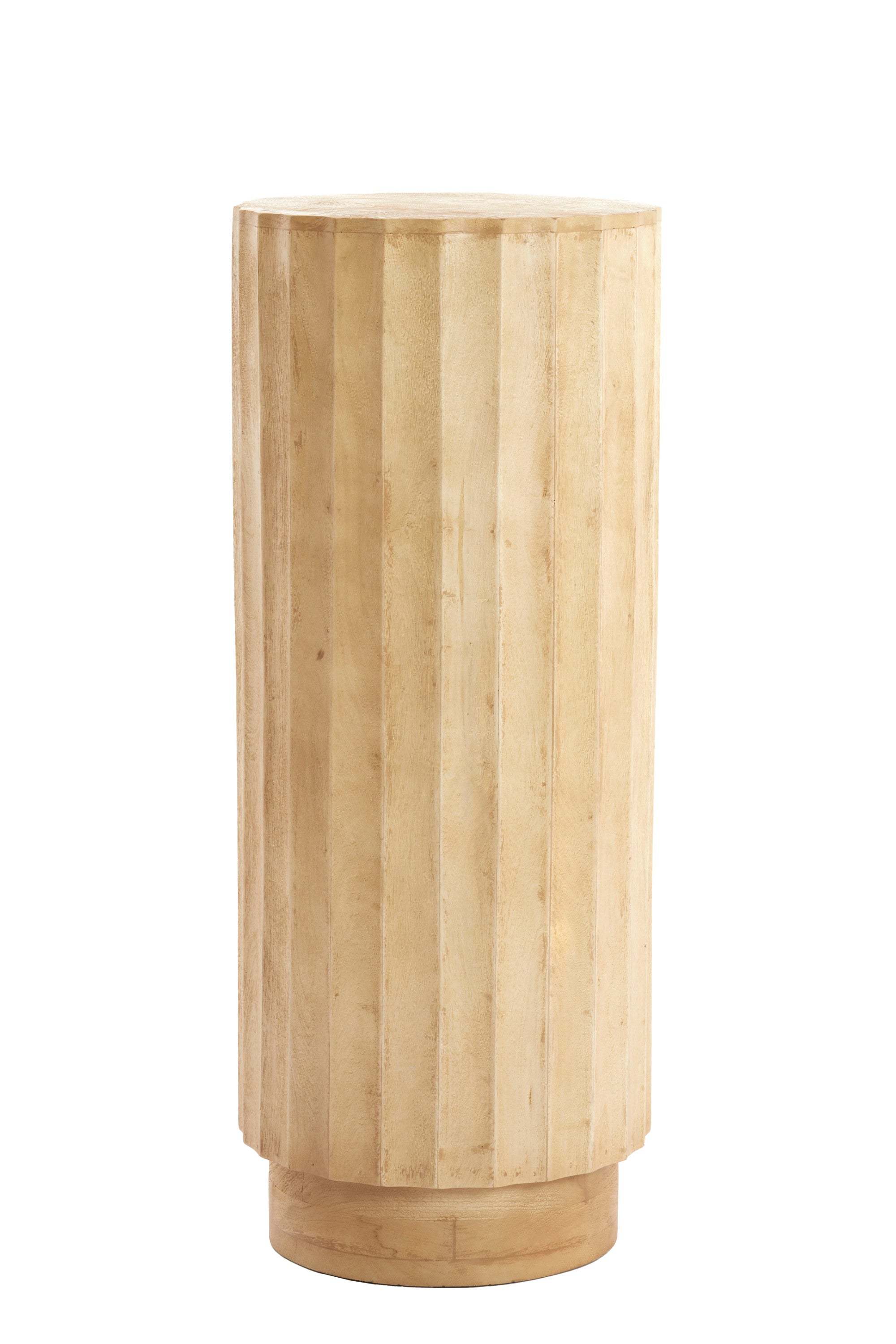 Ellena Matt Natural Wood Plinth 100cm