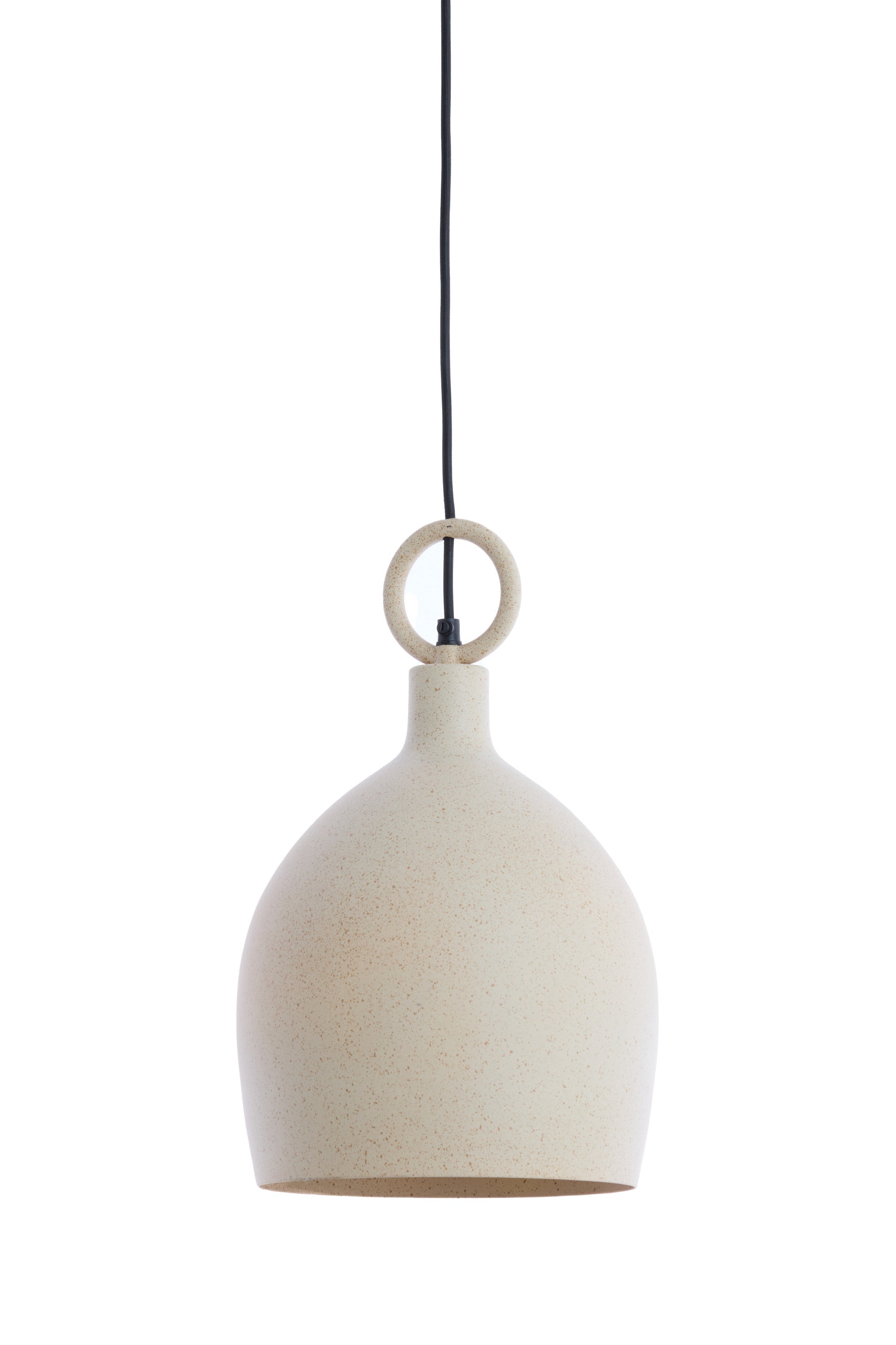 Rosero Sand & Light Brown Spotted Metal Pendant Light