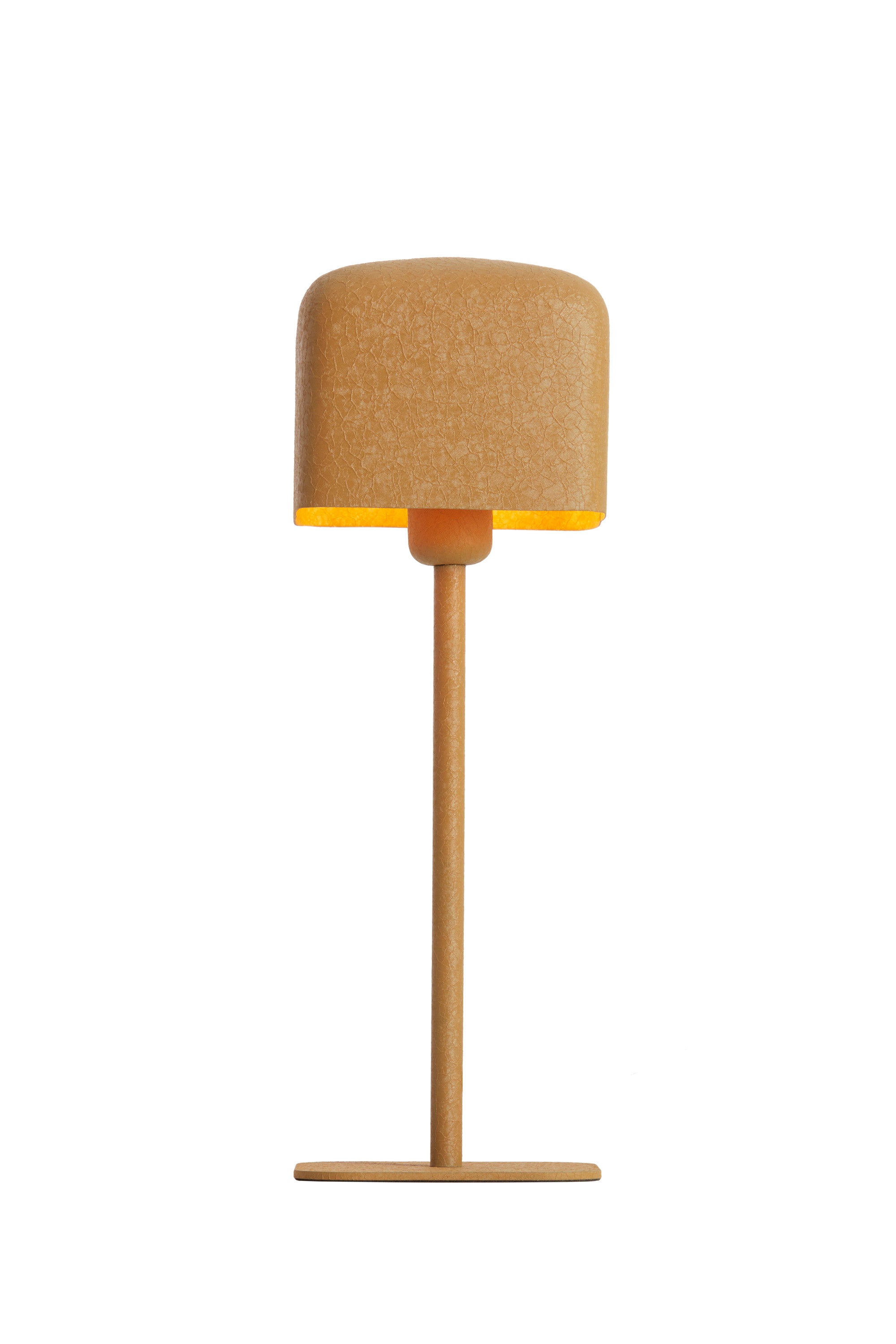Elenie Matt Ochre Yellow Metal Table Lamp 46cm