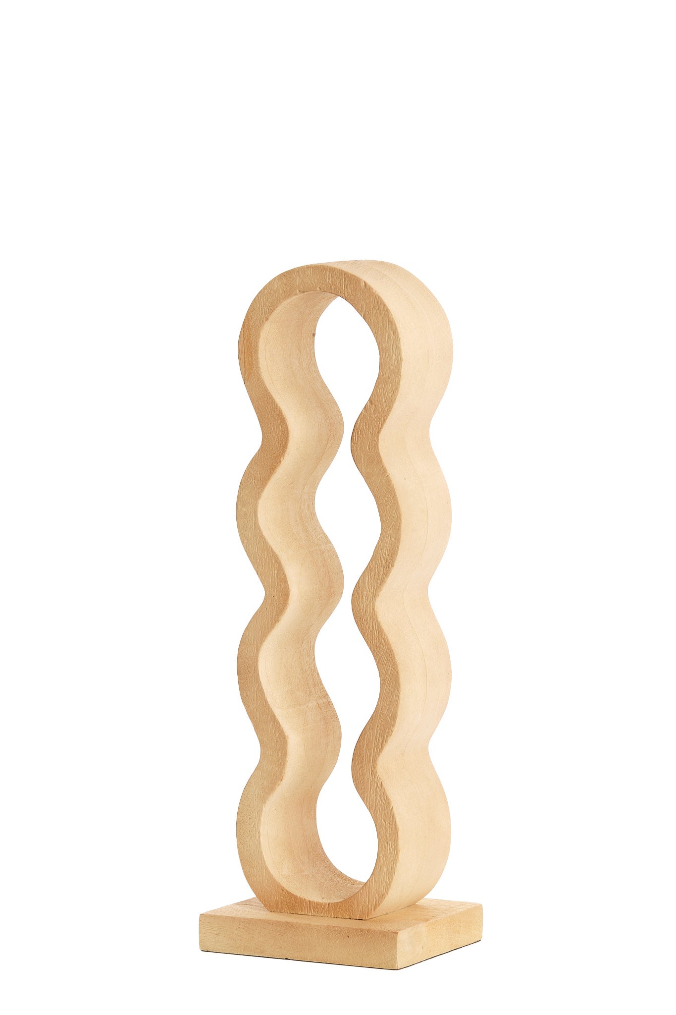 Edolo Matt Natural Wood 4 Bottle Wine Rack