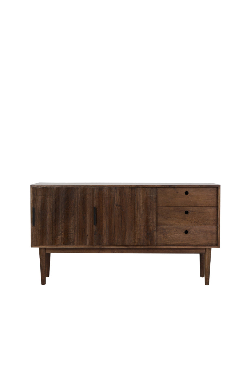 Bitika Dark Brown Wood Storage Cabinet 150cm