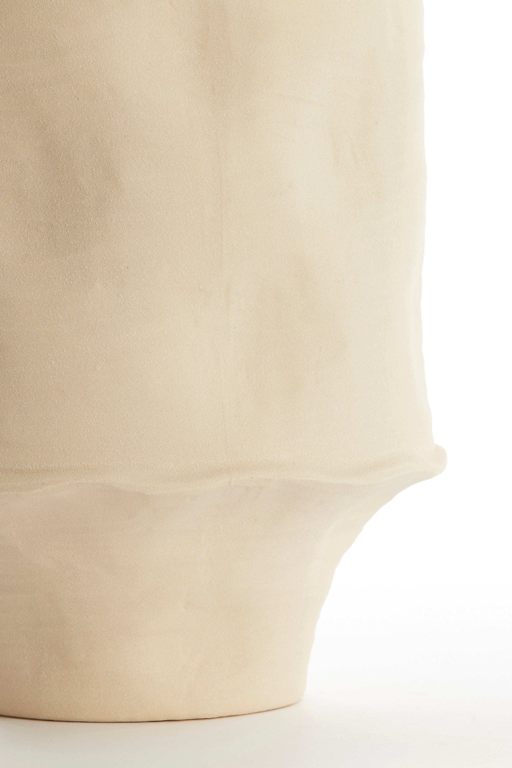 Corsico Matt Cream Ceramic Vase