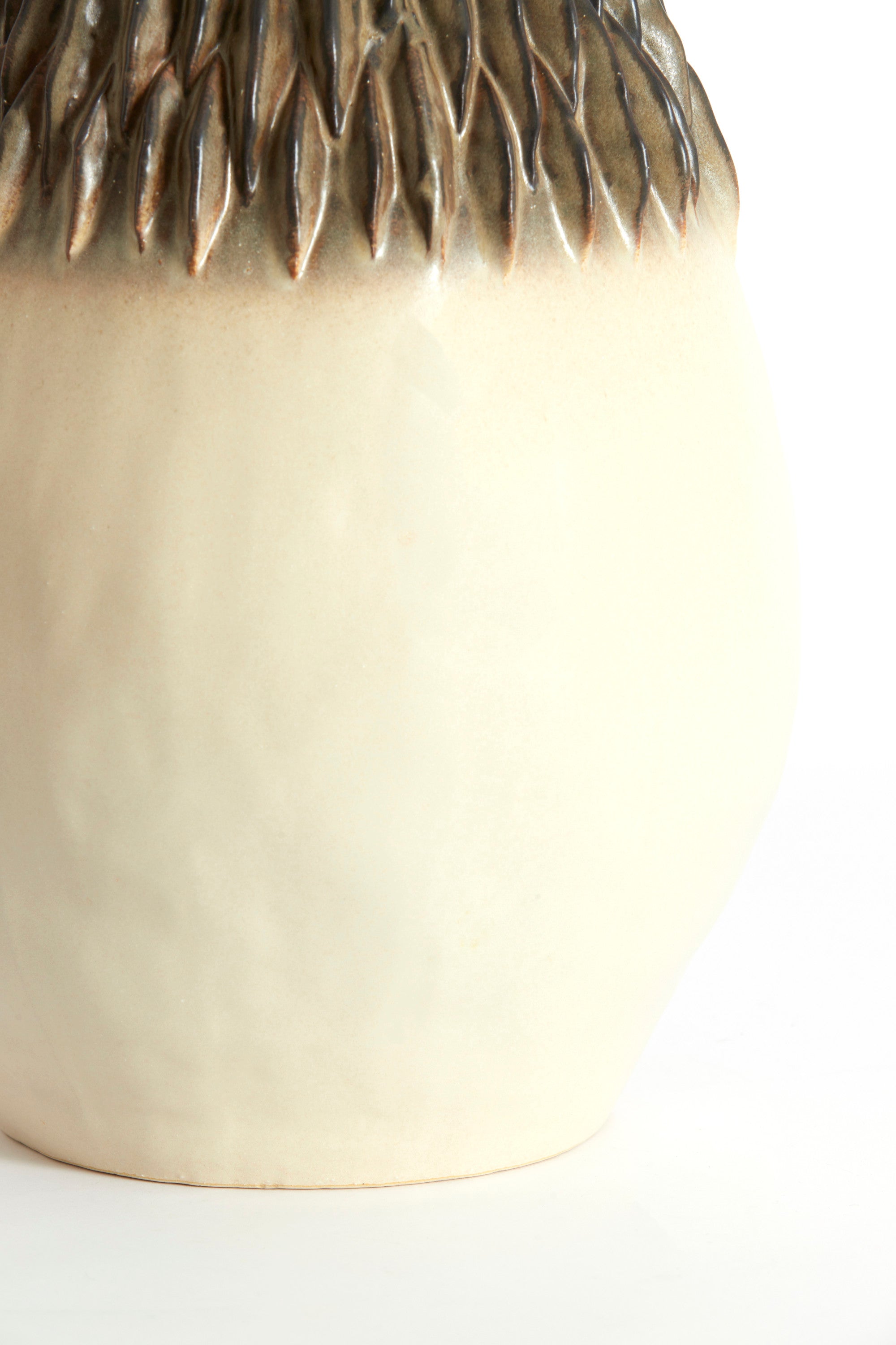 Avera Cream/Brown Ceramic Vase 55cm