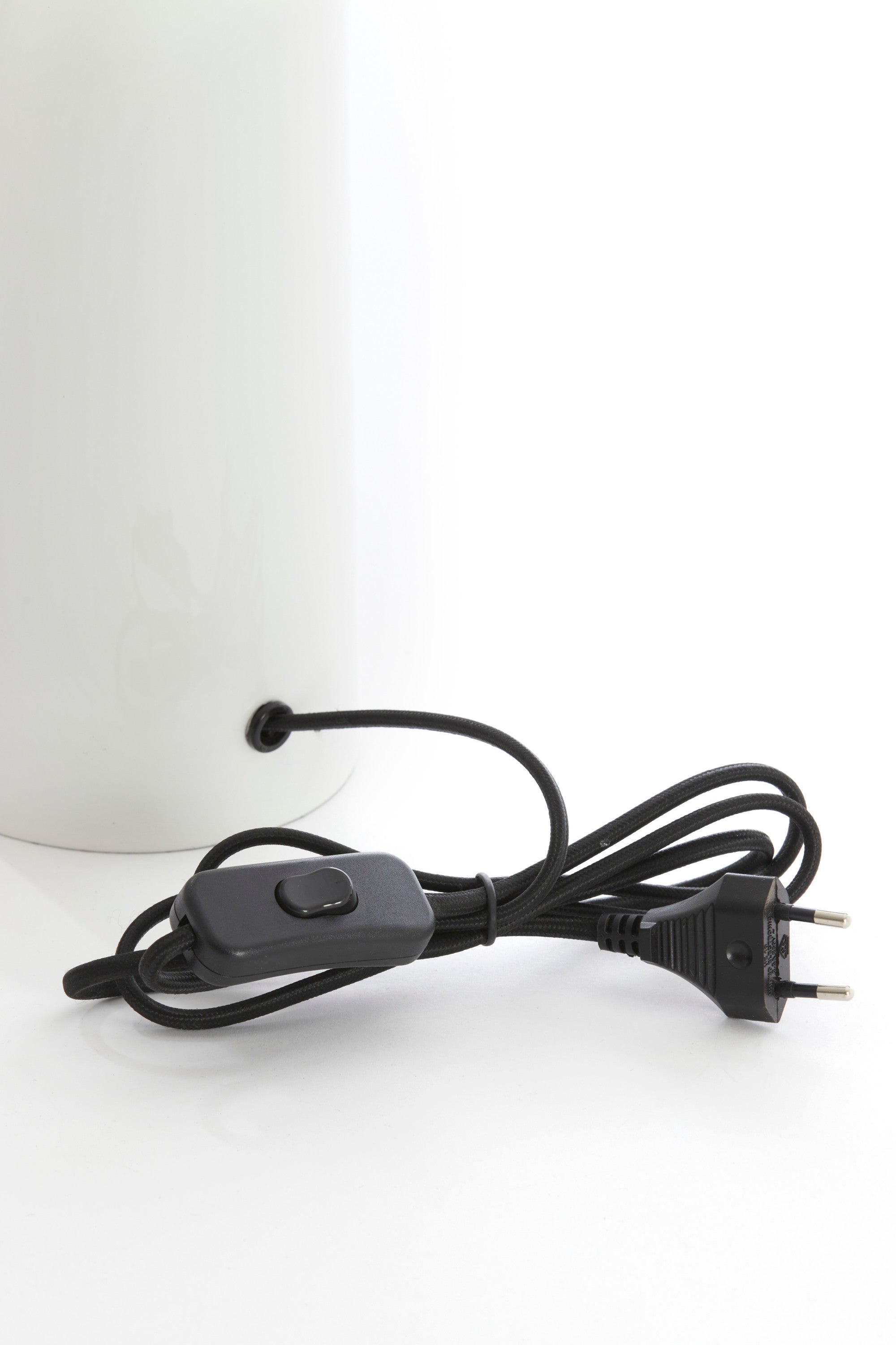Petch Gloss White Metal Table Lamp Base 40cm