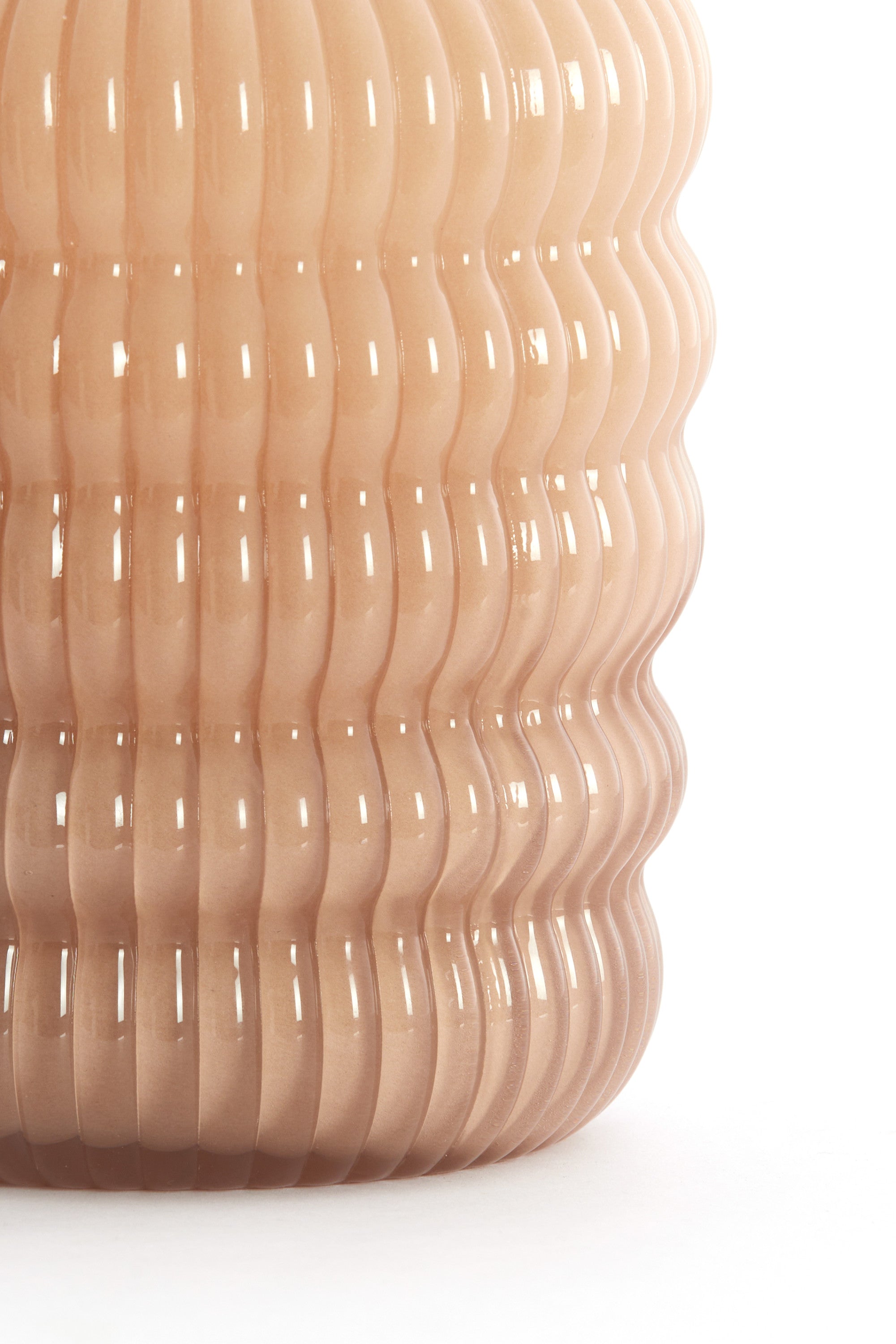 Lunette Caramel Glass Vase