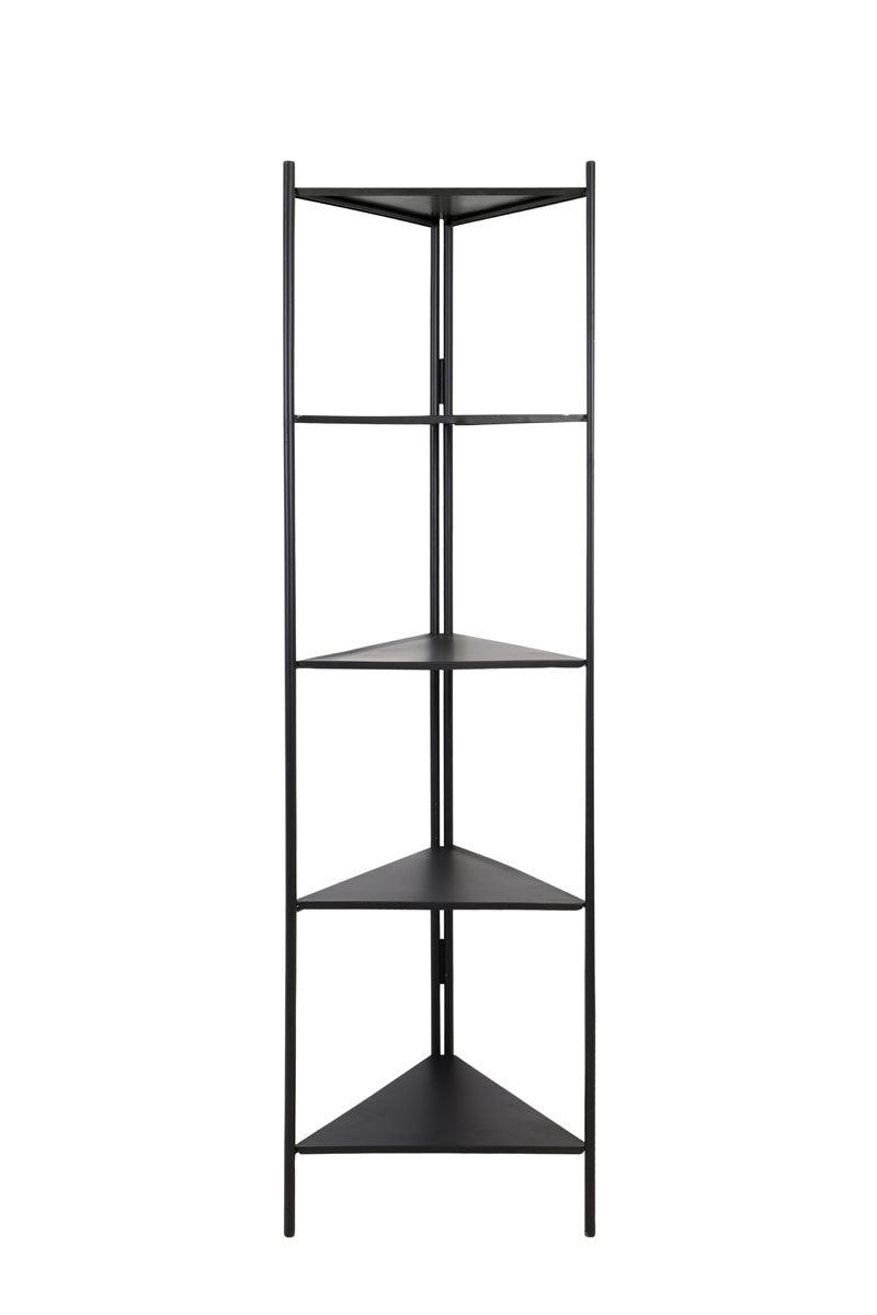 Black Metal Open Corner Display Unit