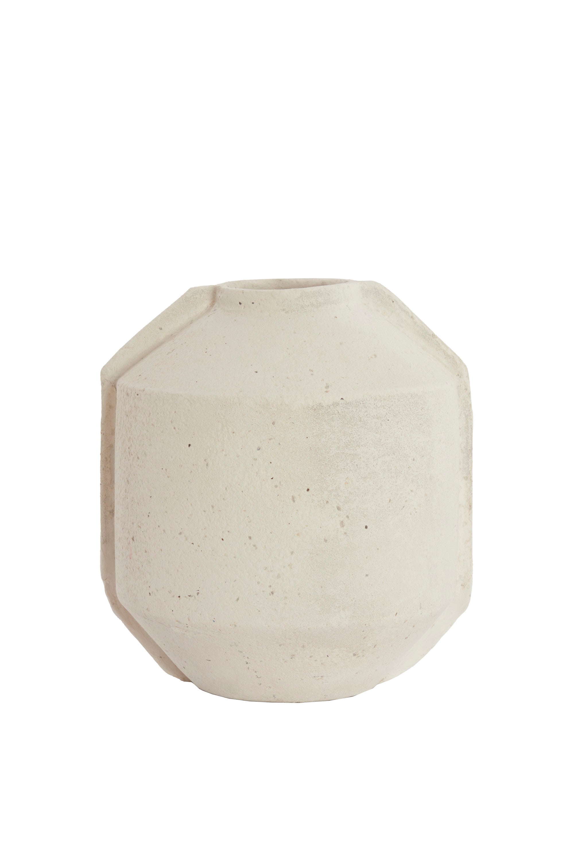 Noric Matt Cream Papier Mâché Decorative Planter 57cm