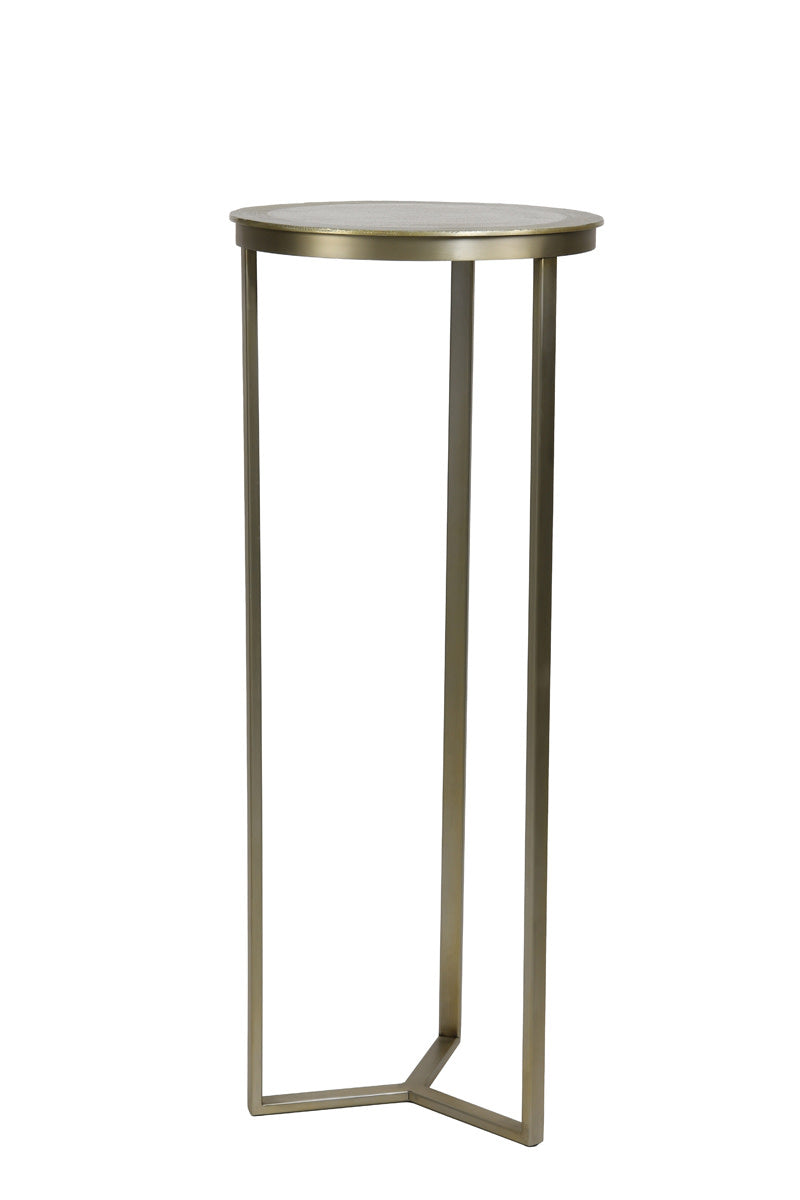 Retiro Light Gold Metal Plinth 101cm