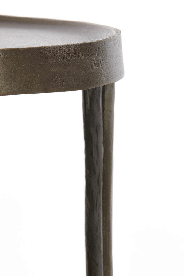 Tobias Set of 2 Dark Brown Metal Plinths