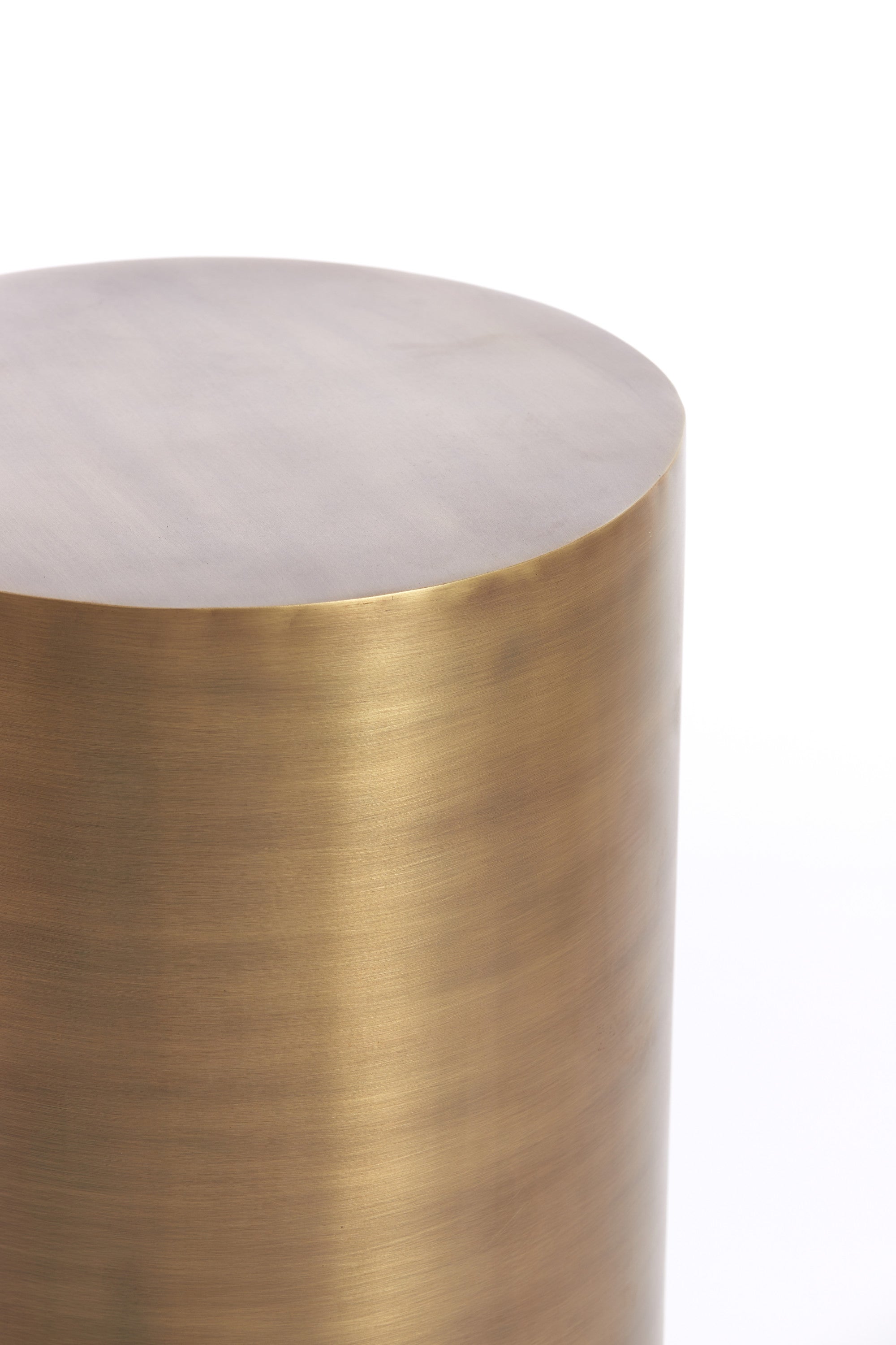 Alarios Antique Bronze Metal Plinth Side Table 60cm
