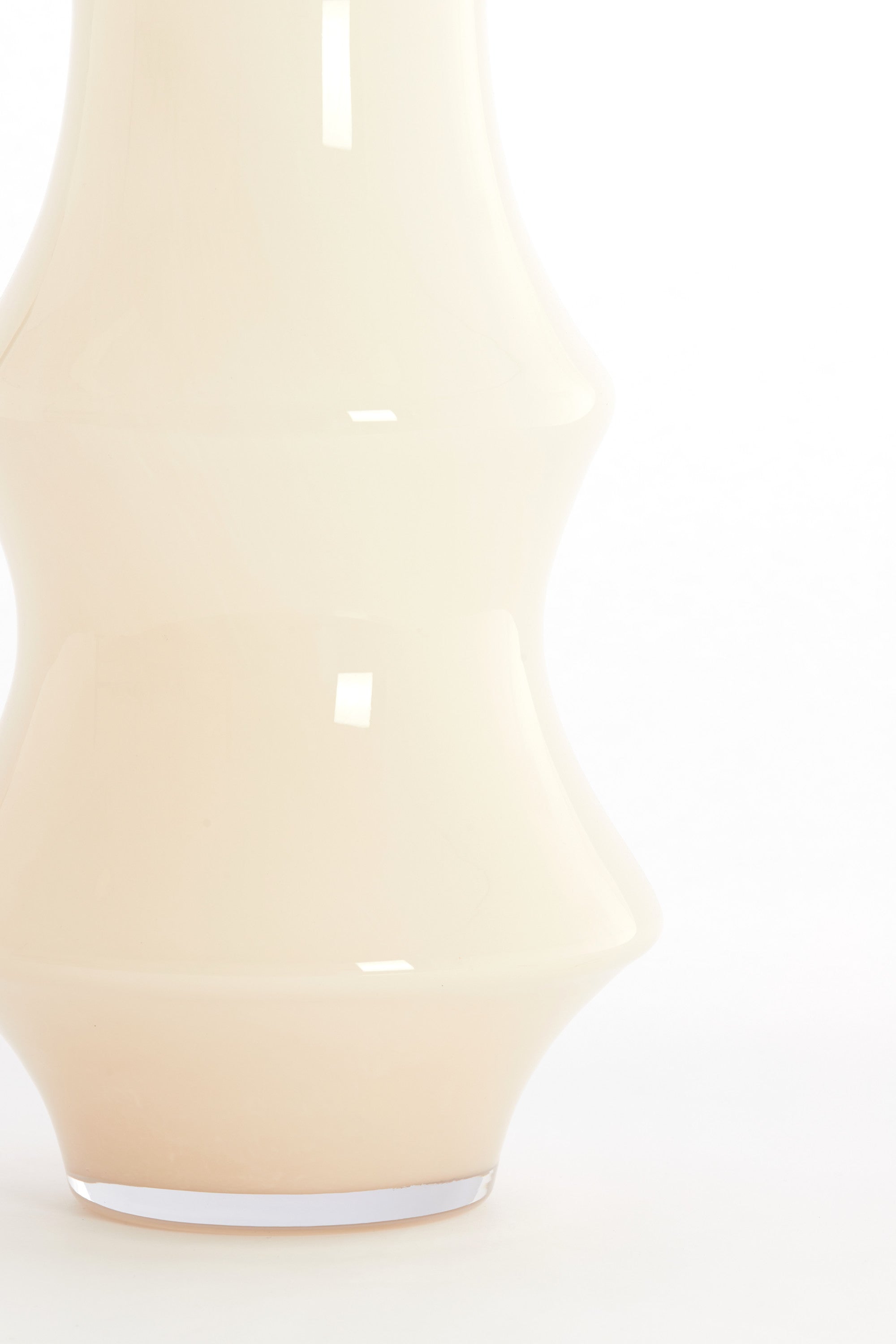 Fiorenza Cream Glass Vase 70cm