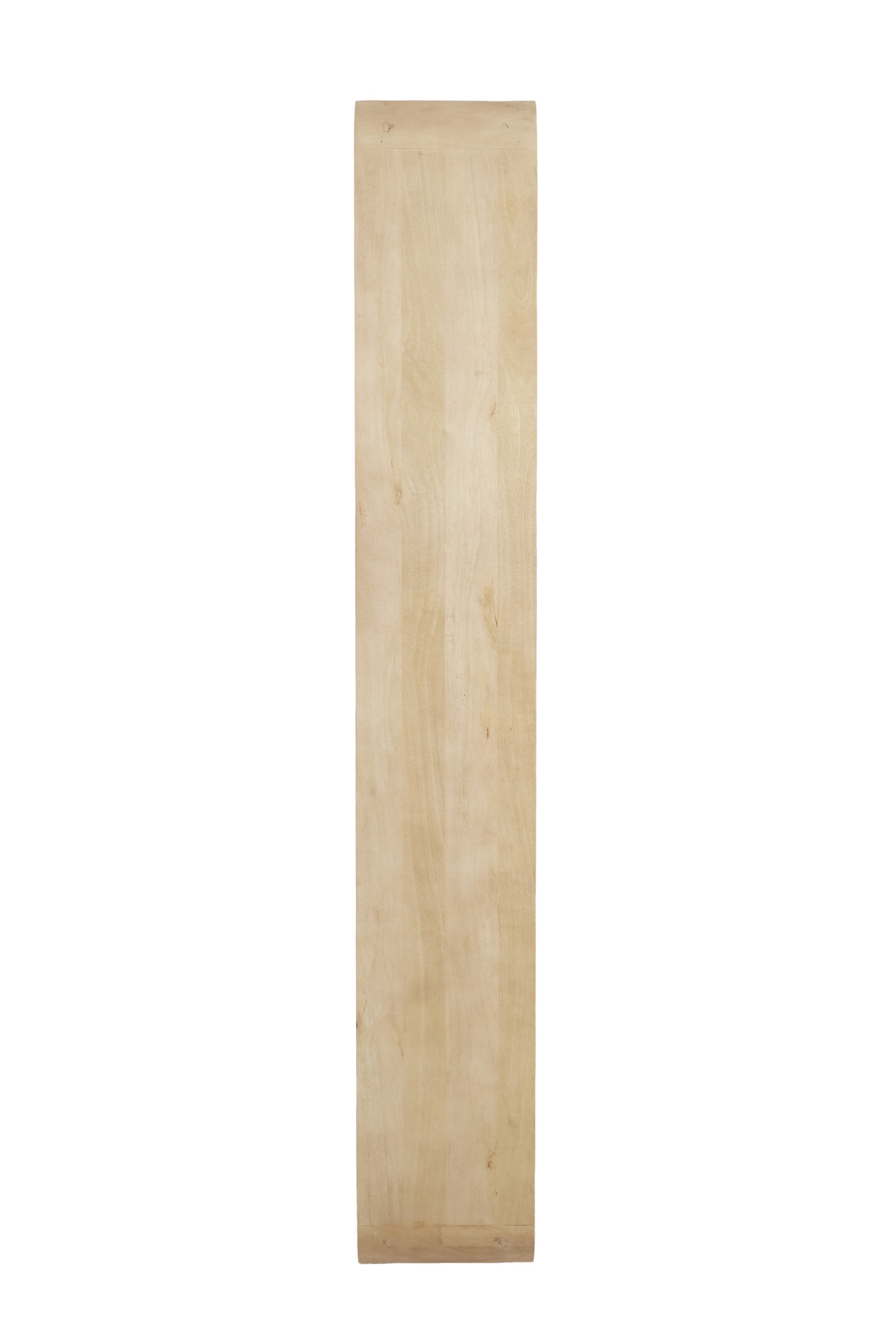 Labare Matt Natural Wood Geometric Open Display Unit 200cm