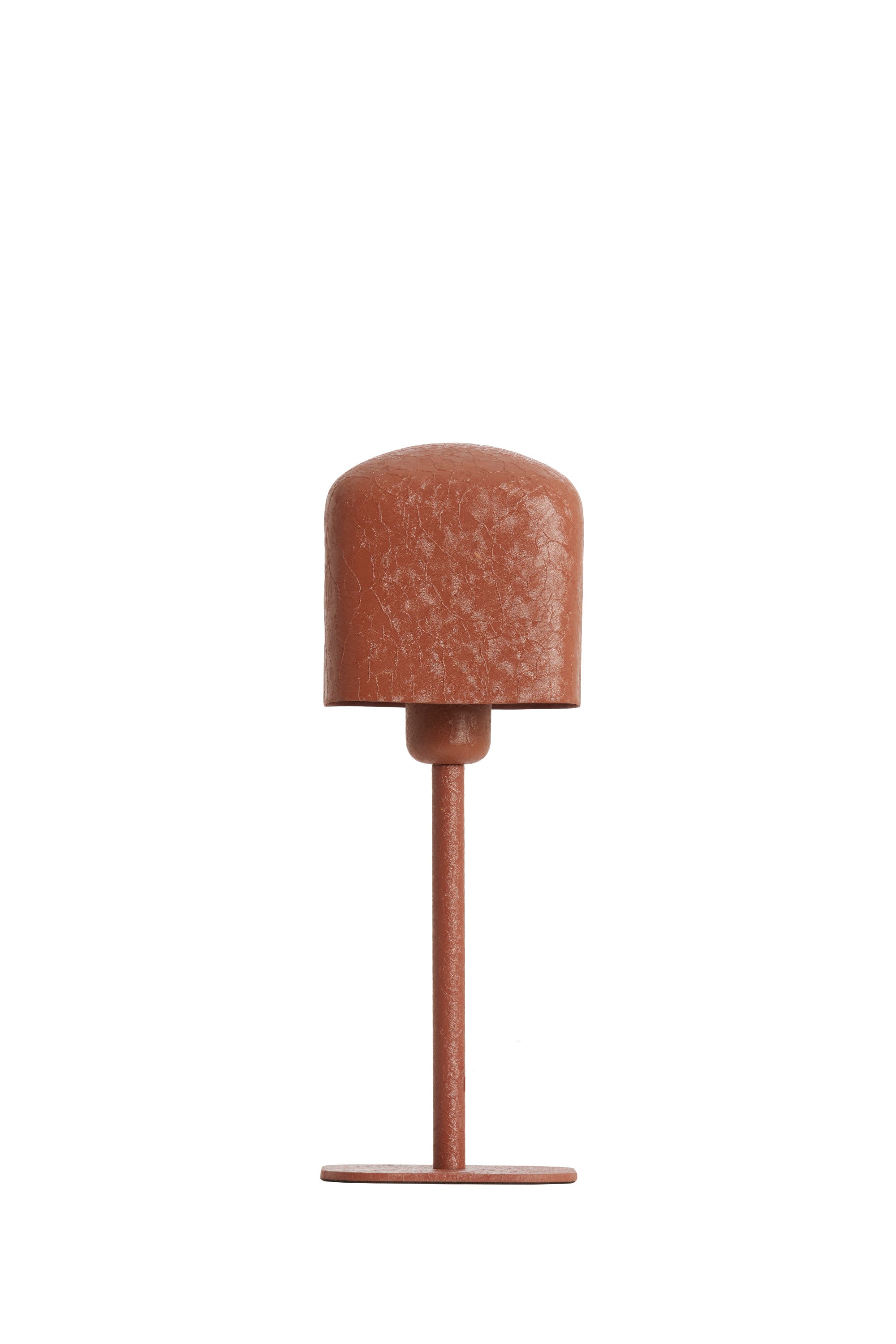Elenie Matt Dark Orange Metal Table Lamp 36cm