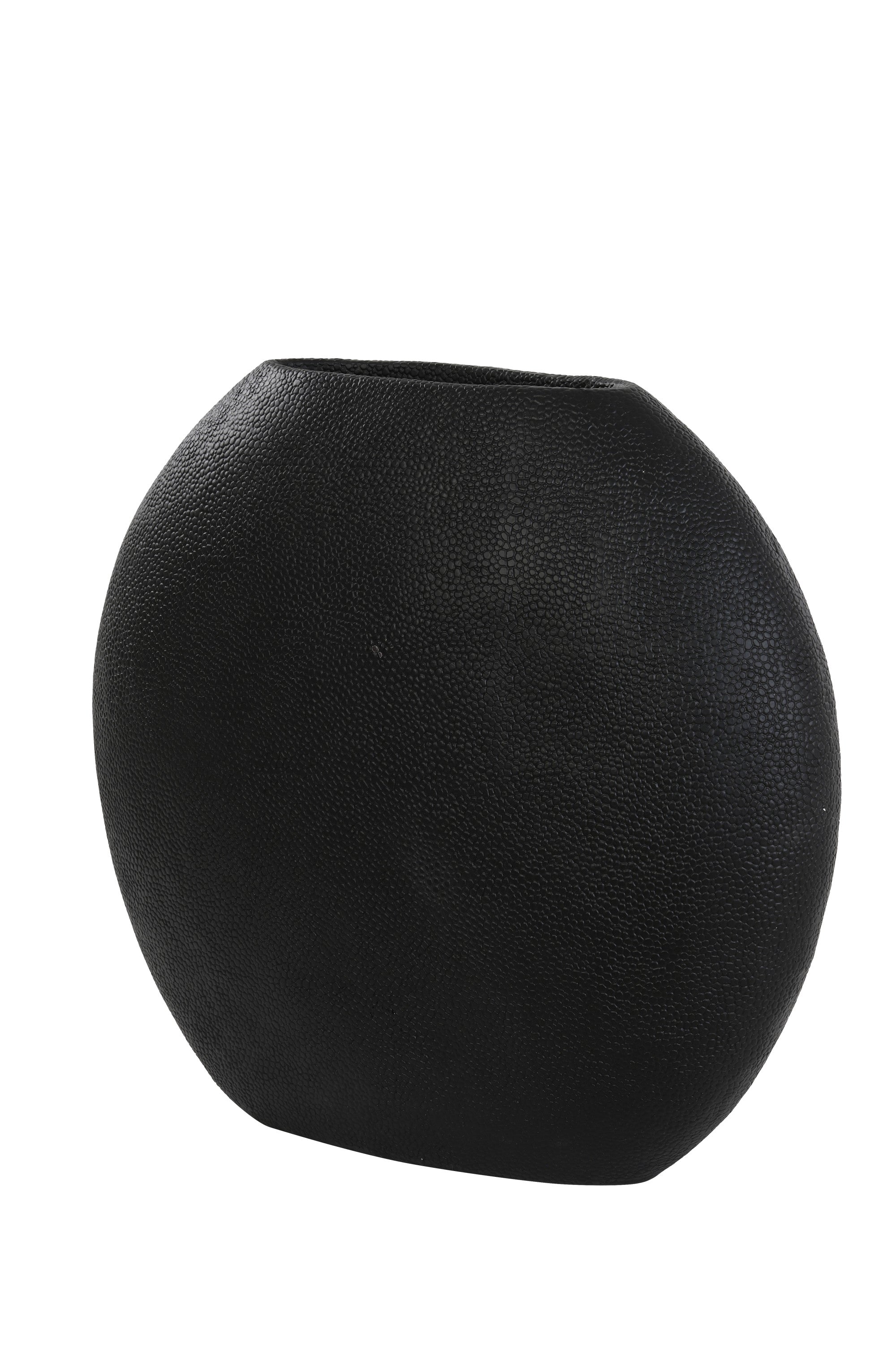 Rayskin Matt Black Vase