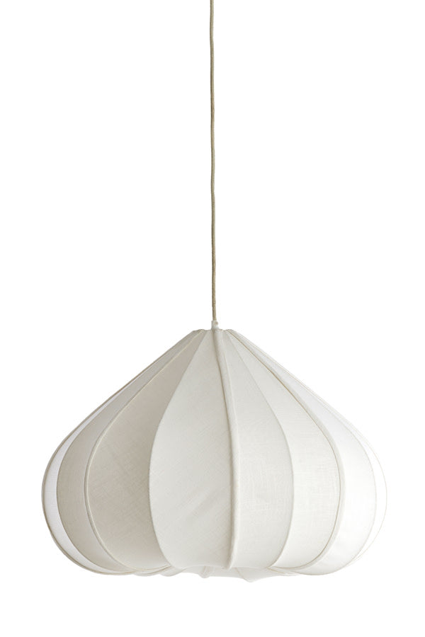Zubeda White Pendant Light 58.5cm