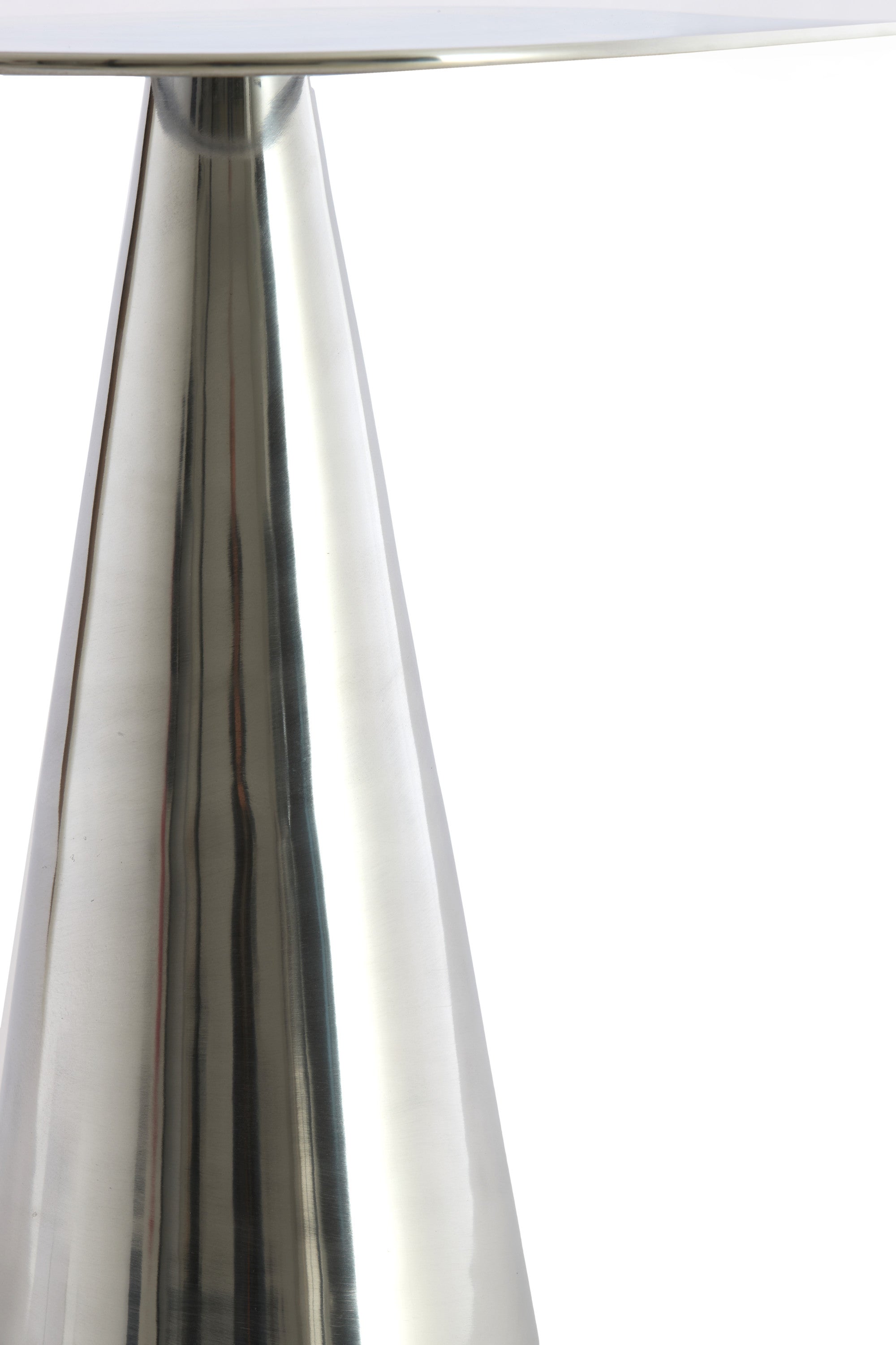 Leova Nickel Metal Round Side Table 45cm