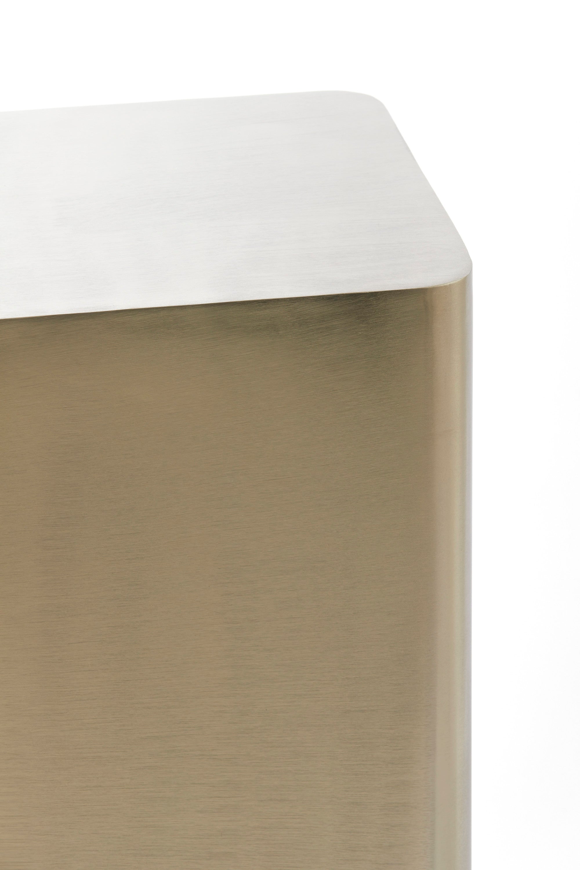Alurio Satin Nickel Metal Plinth 80cm