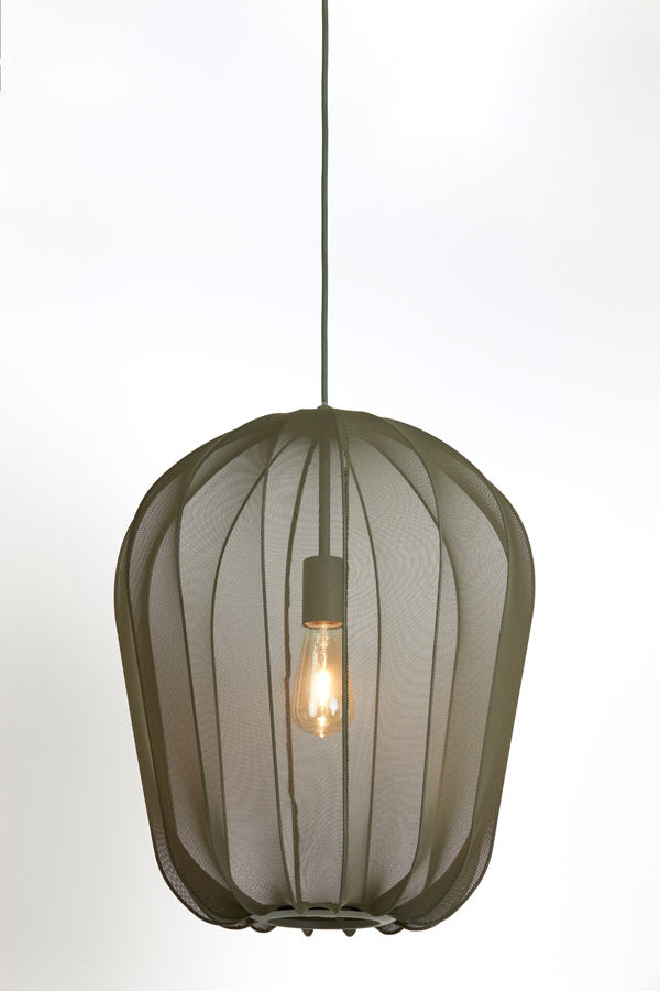 Plumeria Dark Green Pendant Light 42cm