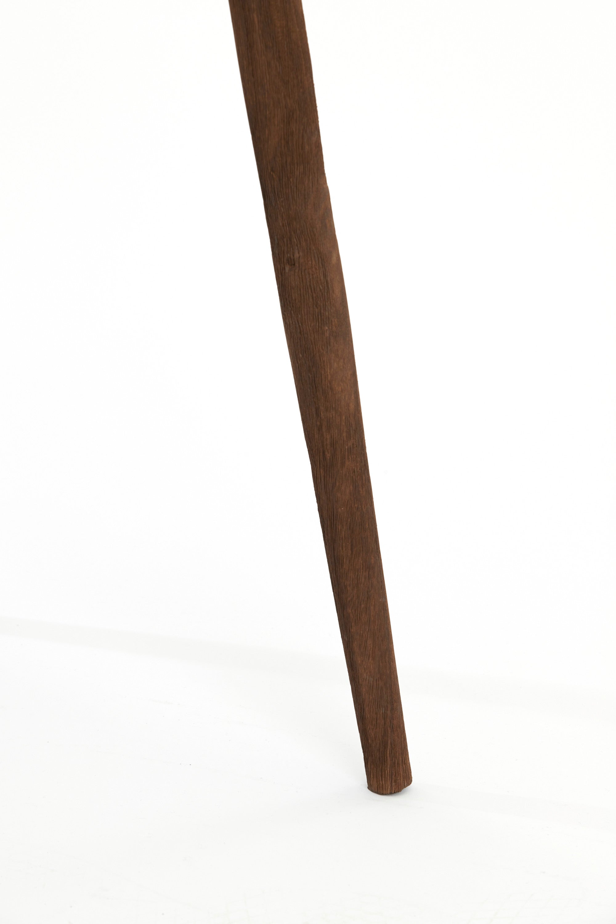 Ilias Matt Dark Brown Wood Tripod Floor Lamp