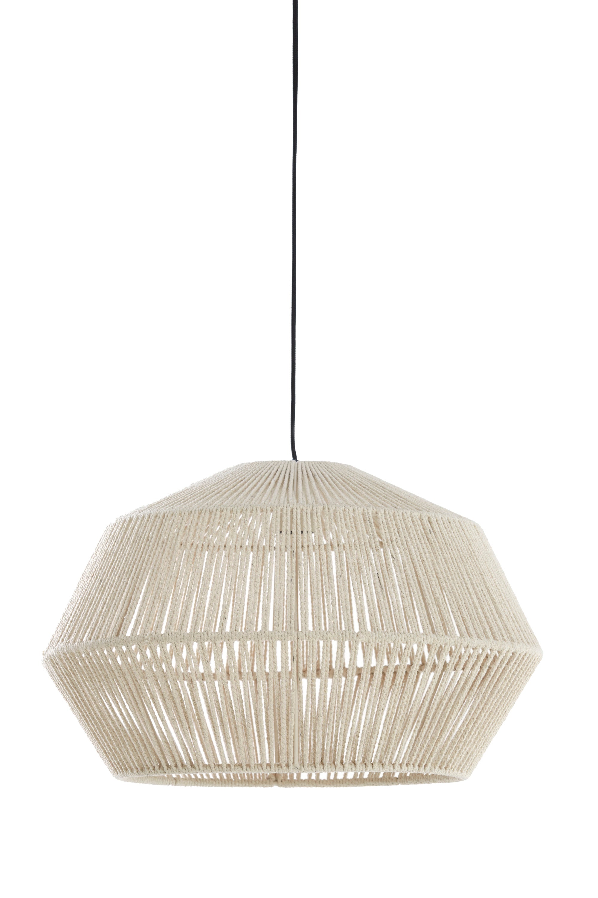 Deya Cream Metal Pendant Light 49cm