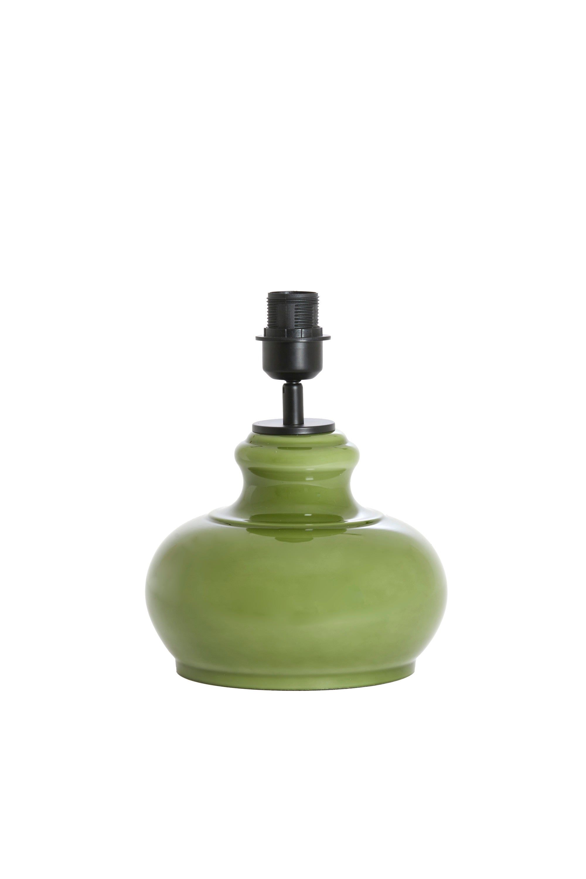 Verde Olive Green Glass Table Lamp Base 28.5cm
