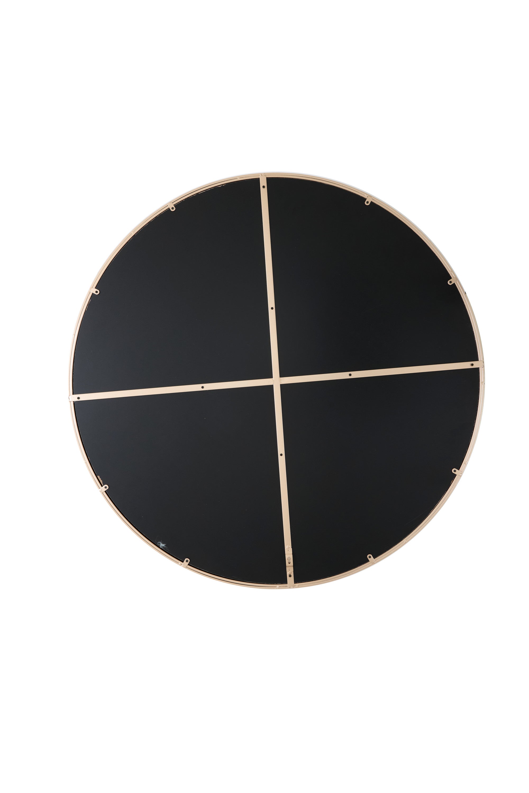 Espejo Brown Glass Round Wall Mirror 96cm