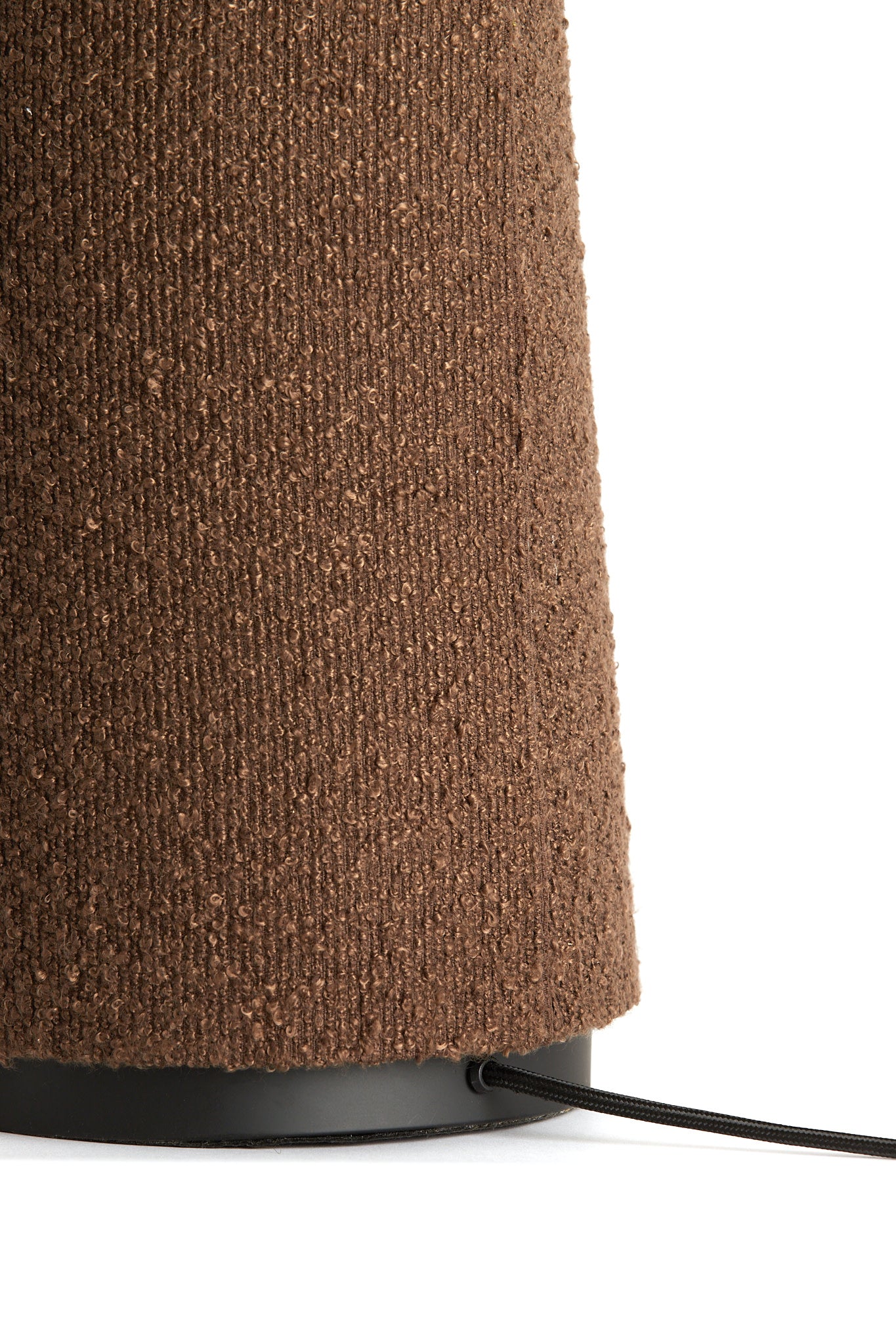 Devia Brown Bouclé Floor Lamp