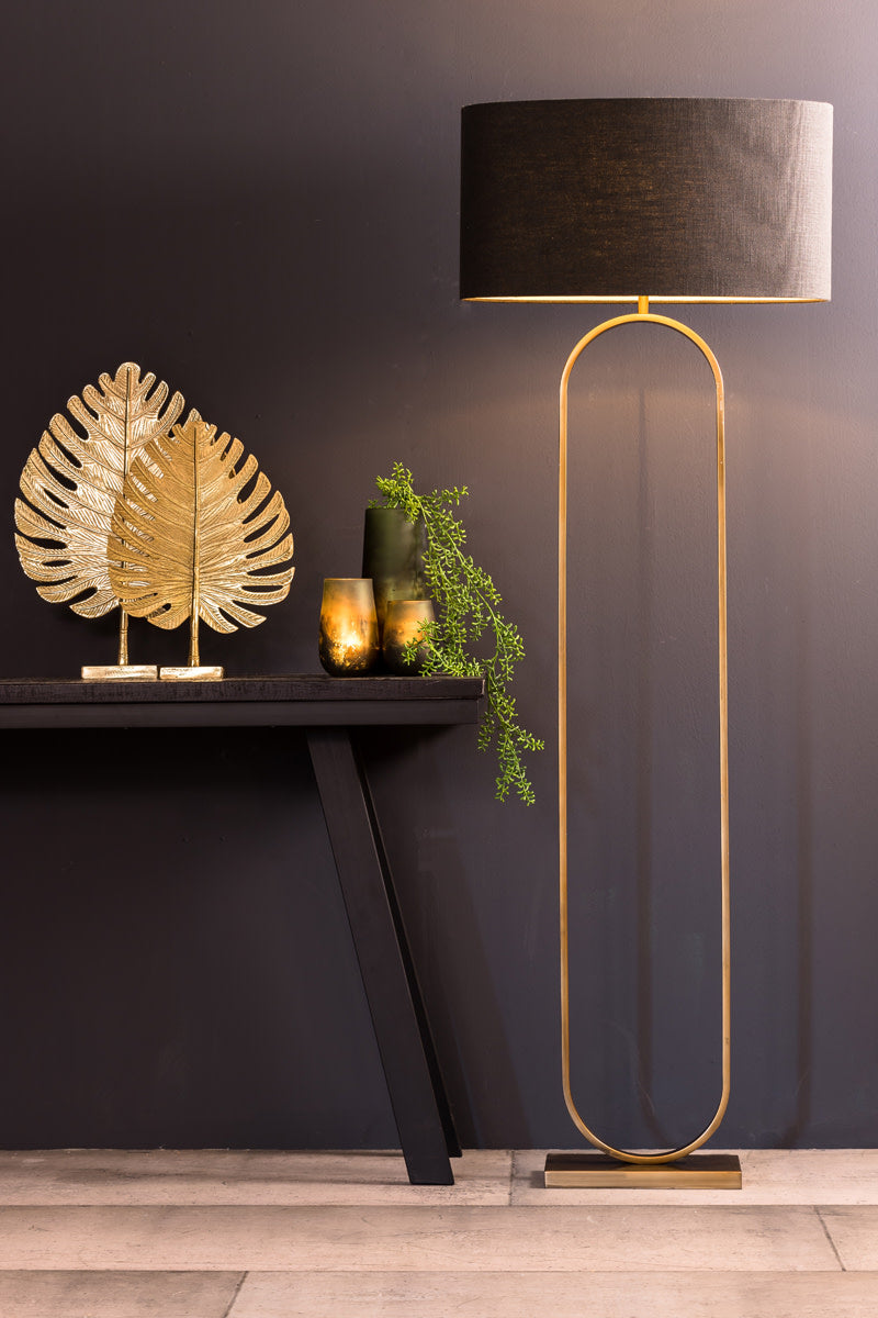 Jamiri Antique Bronze Metal Floor Lamp Base