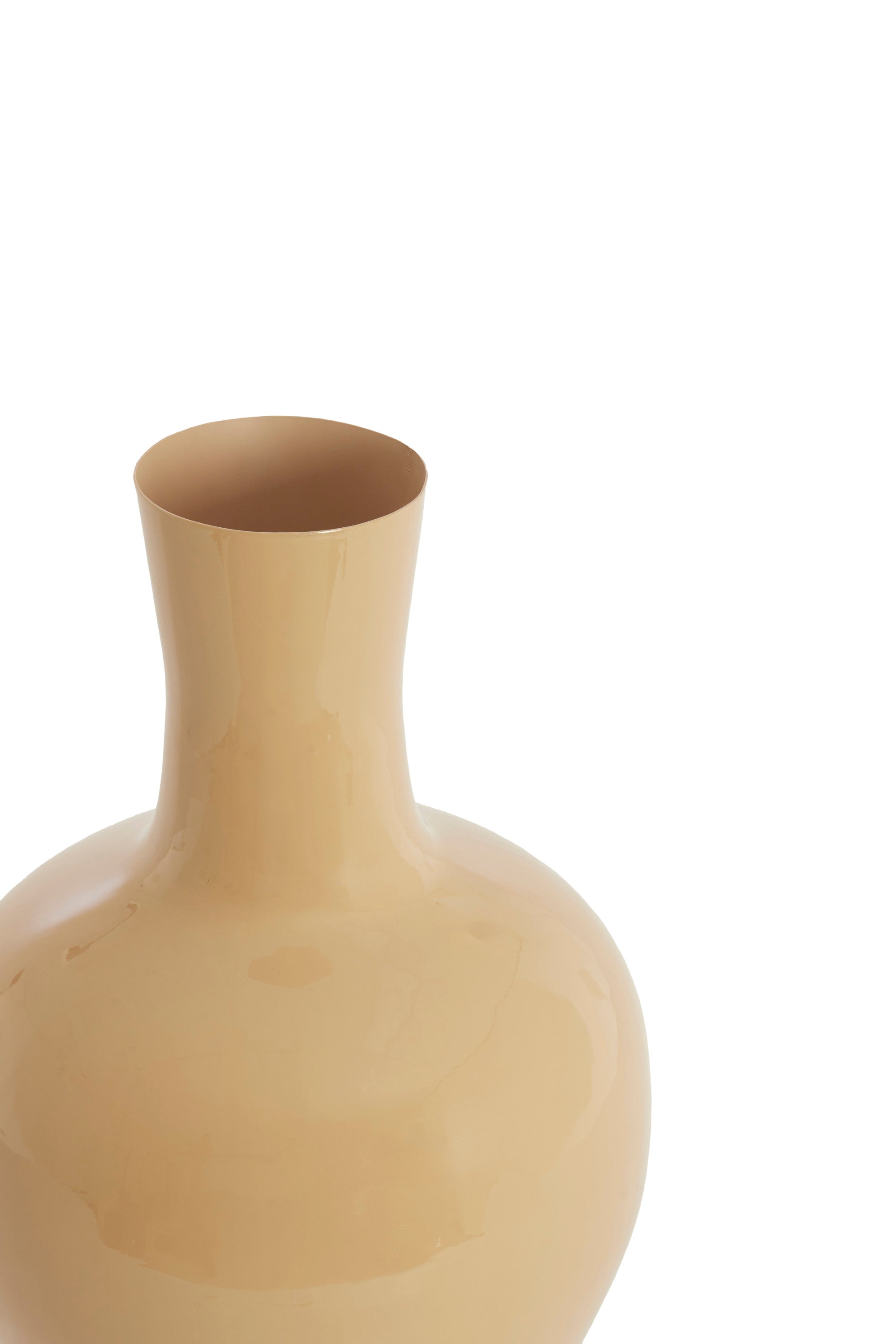 Nana Gloss Sand Metal Vase 50cm