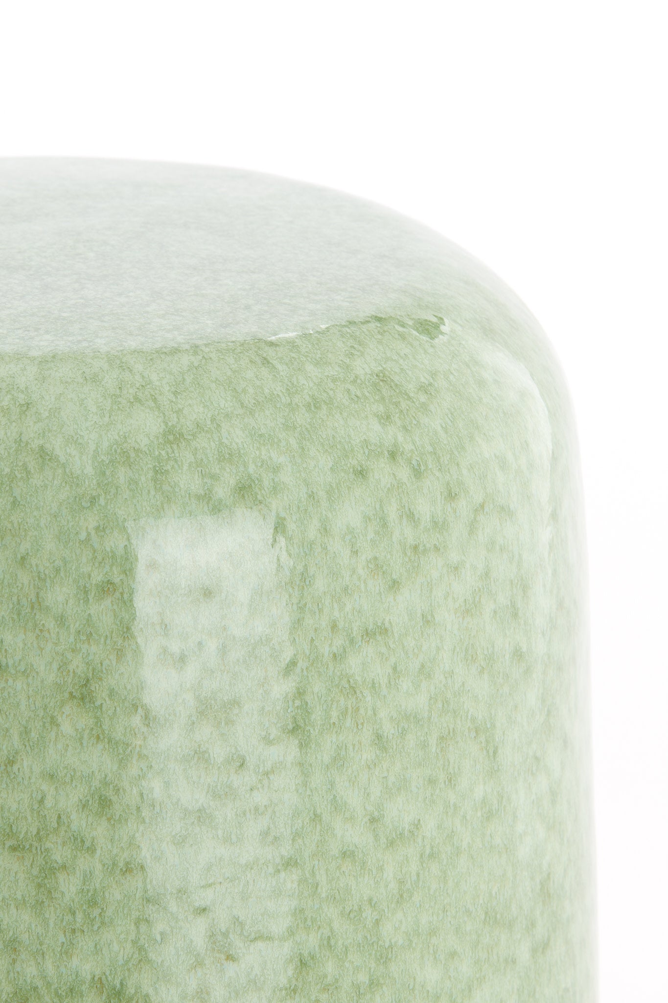 Franca Mint Green Ceramic Round Side Table