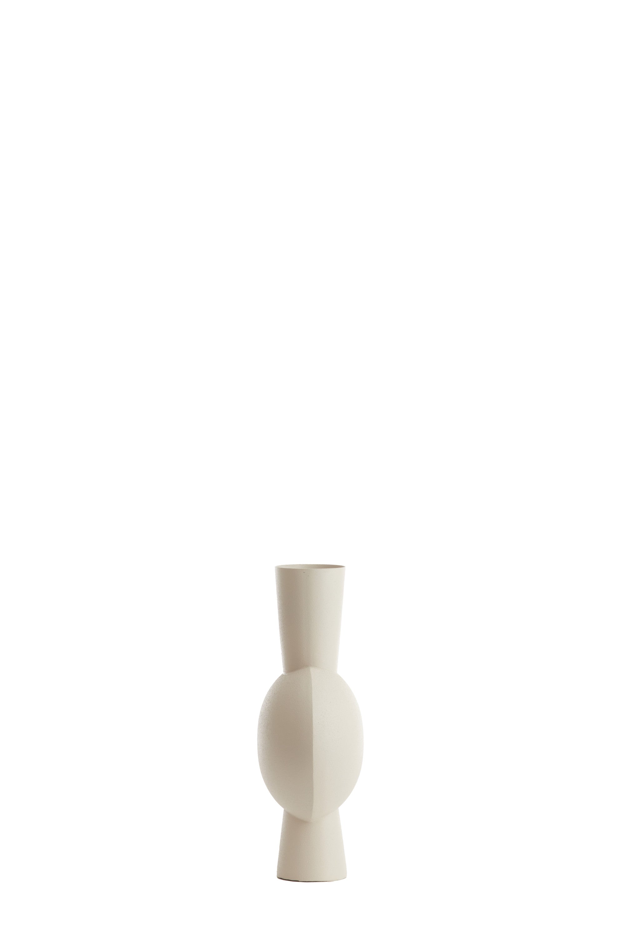 Kavandu Cream Metal Vase 40cm