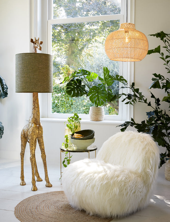 Charita Natural Rattan Pendant Light 60cm