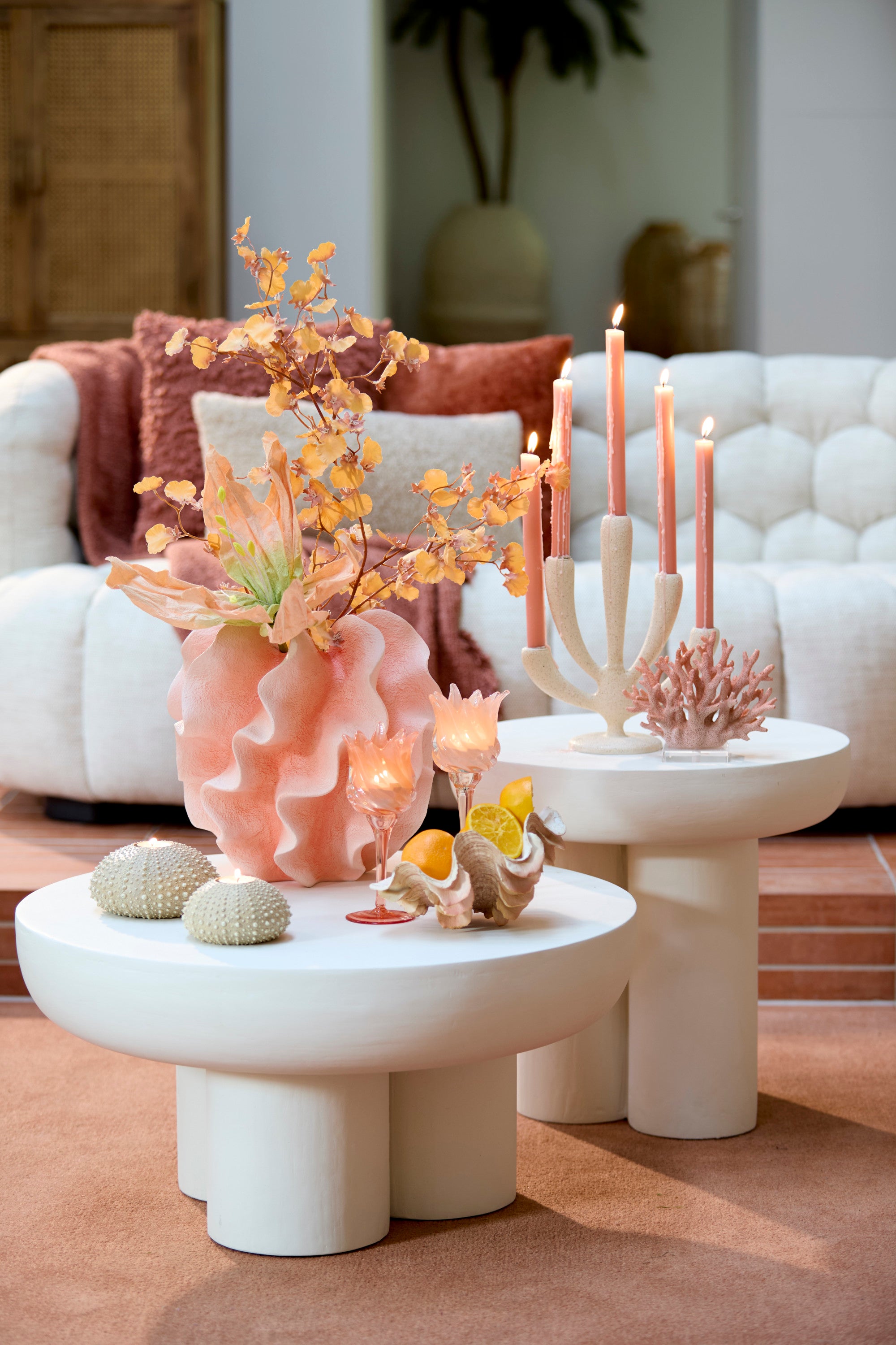Mizuho Cream Wood Coffee Table