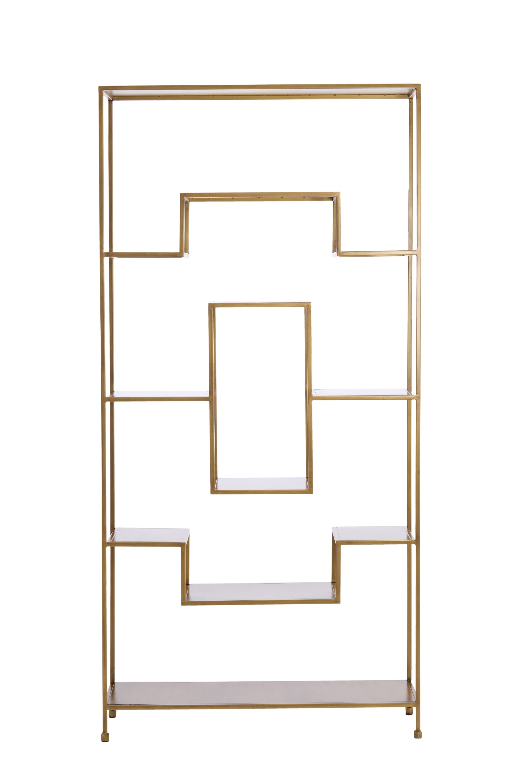 Rezina Antique Bronze Metal Open Display Unit