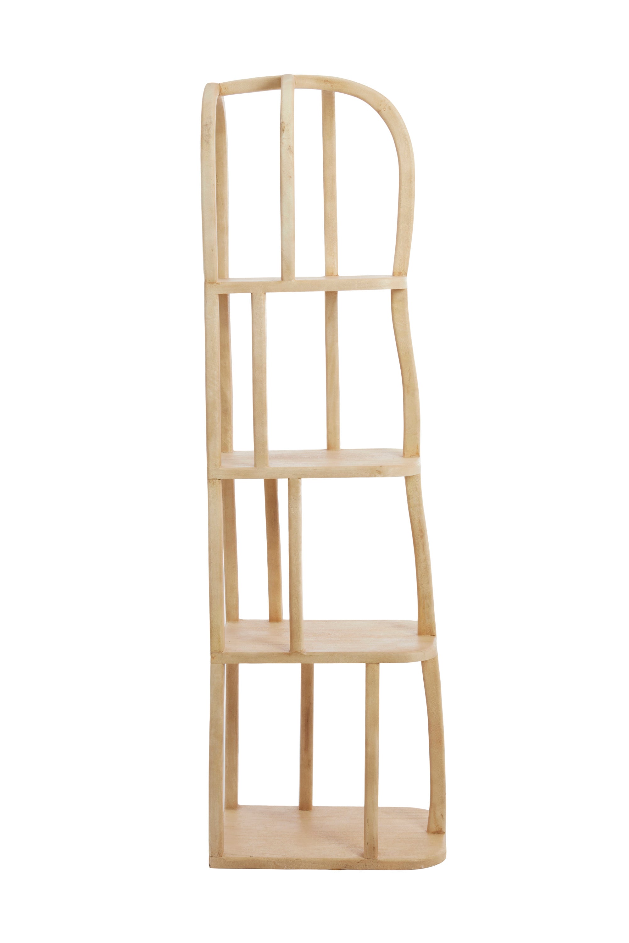 Lowe Matt Natural Wood Open Display Unit