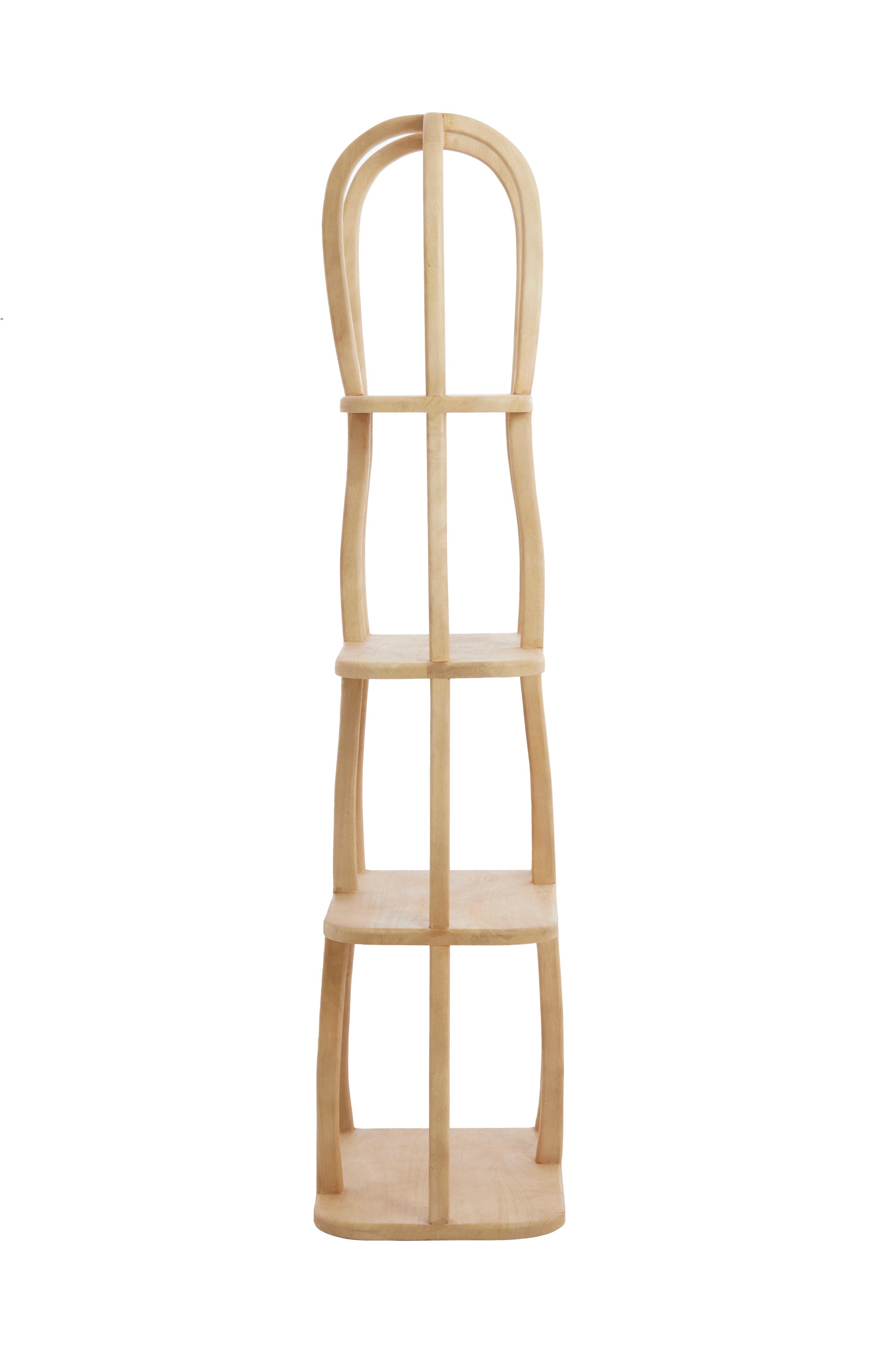 Lowe Matt Natural Wood Open Display Unit