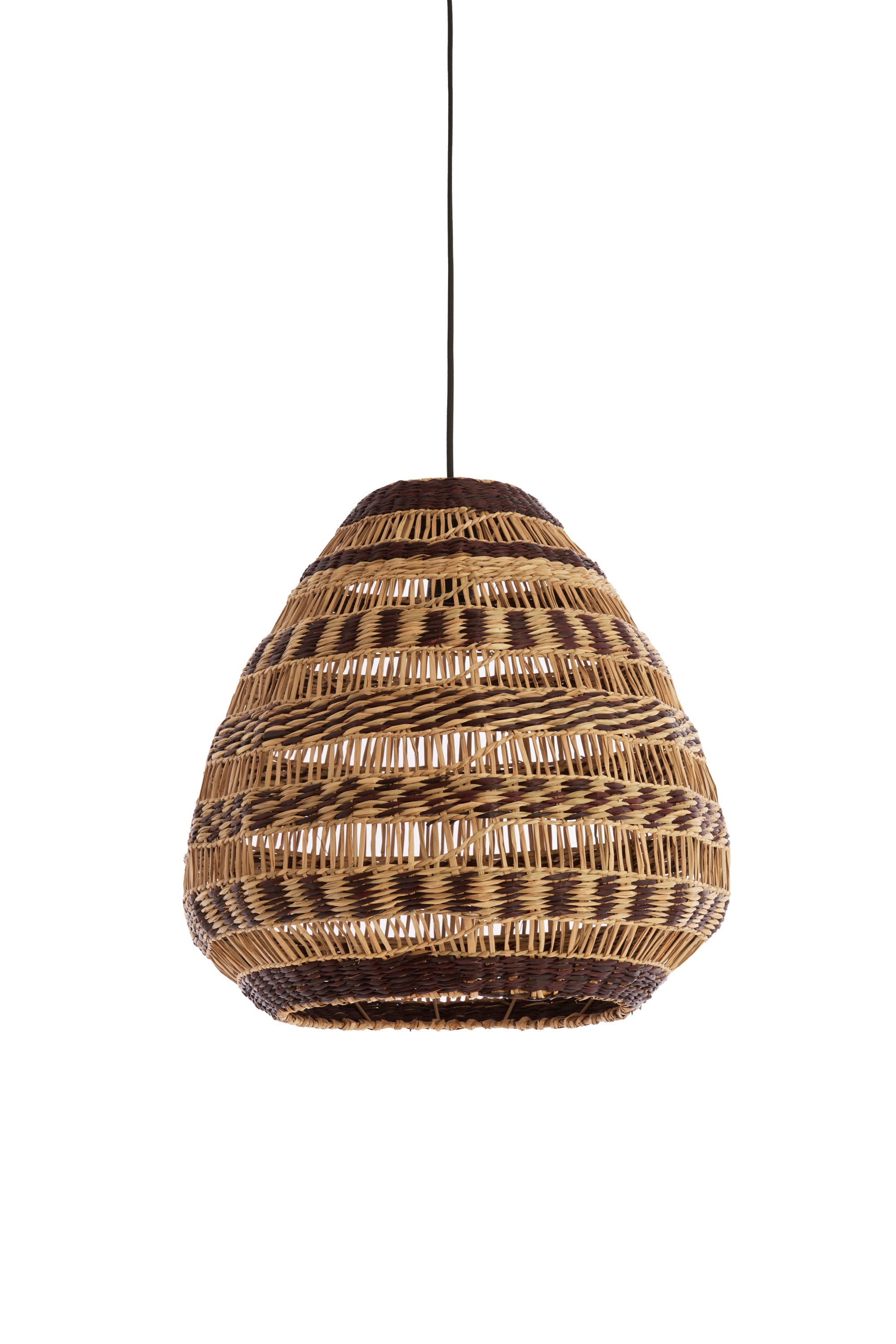 Soluna Natural & Brown Seagrass Pendant Light 47cm