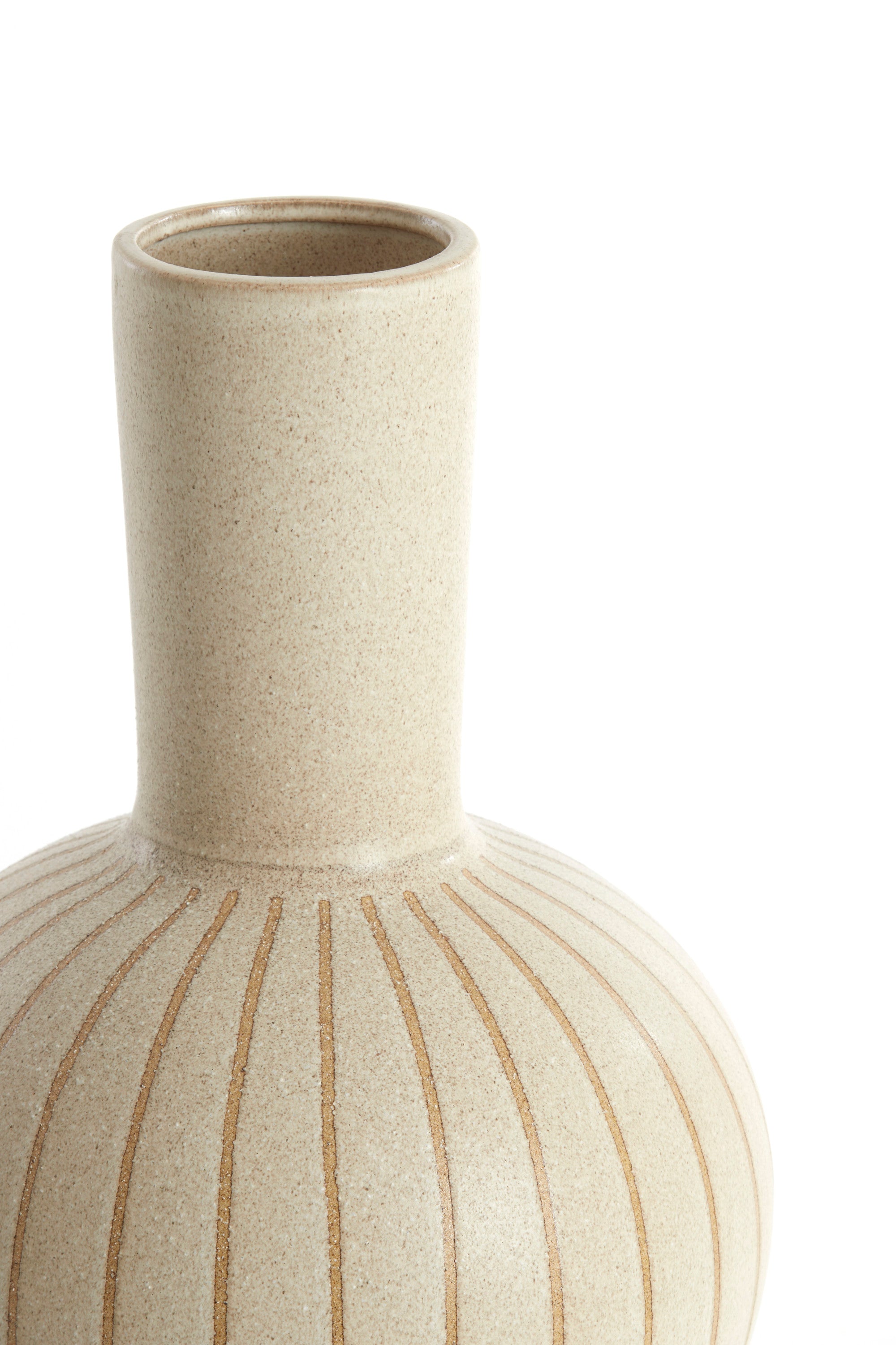 Ulloa Matt Sand & Brown Ceramic Vase 52cm